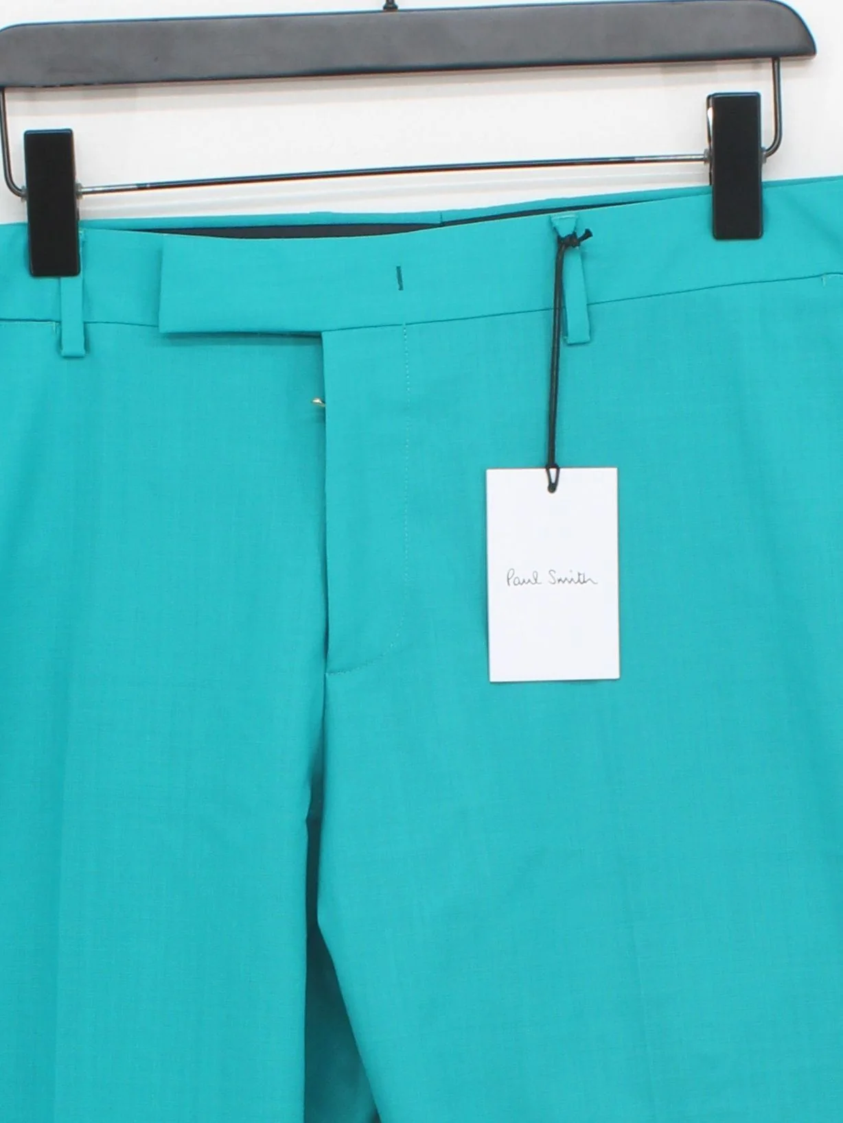Paul Smith Men's Trousers W 36 in Blue 100% Wool Straight Chino New with tags - Image 3