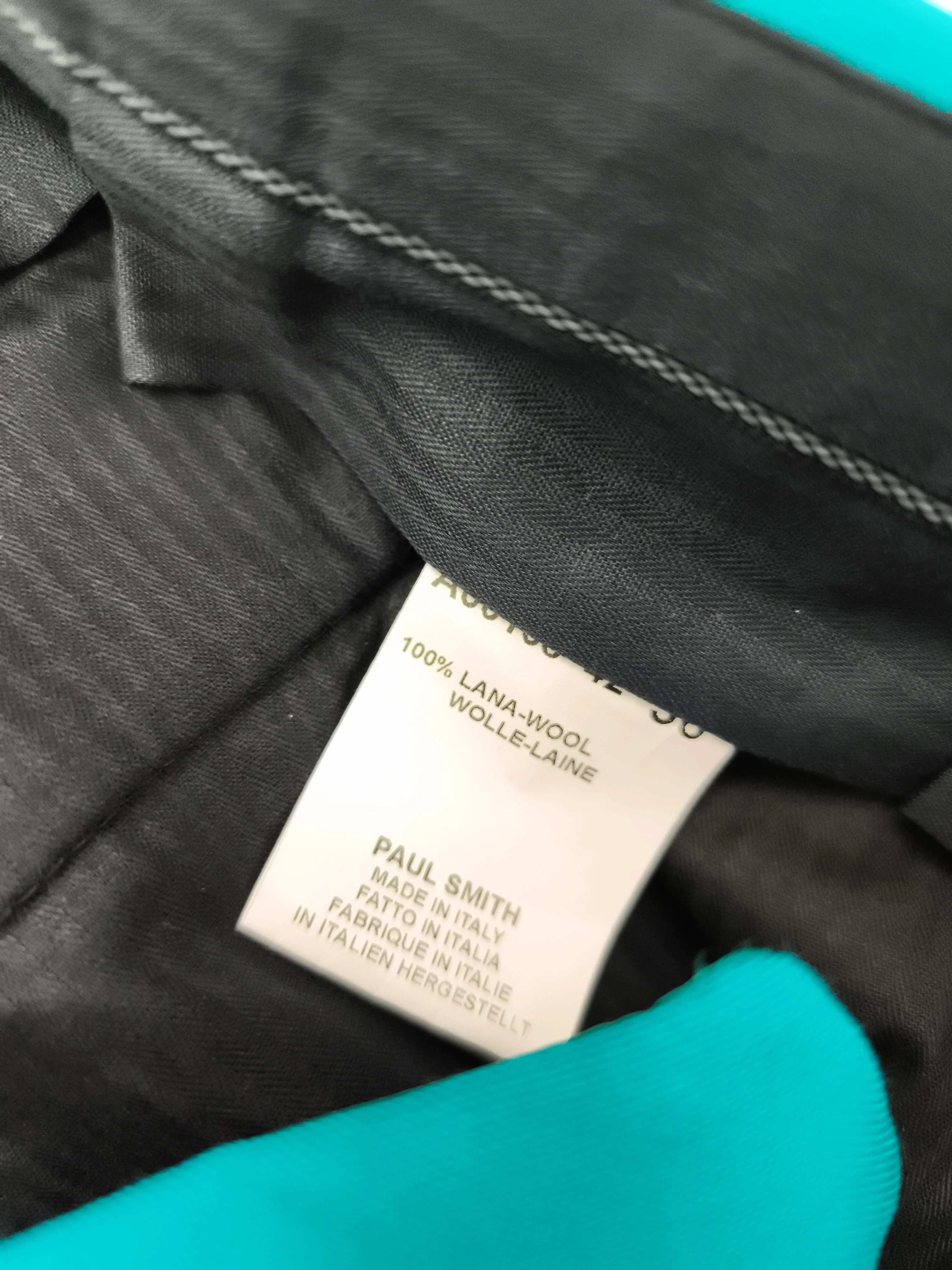Paul Smith Men's Trousers W 36 in Blue 100% Wool Straight Chino New with tags - Image 6
