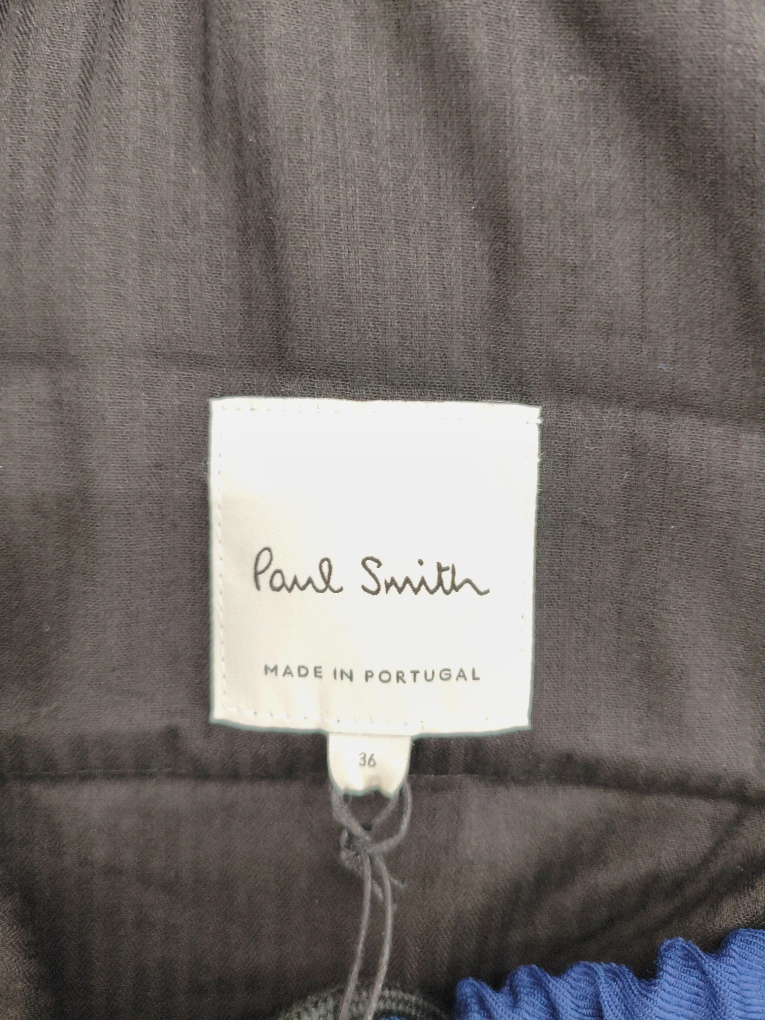 Paul Smith Men's Trousers W 36 in Blue 100% Wool Tapered Chino New with tags - Image 5