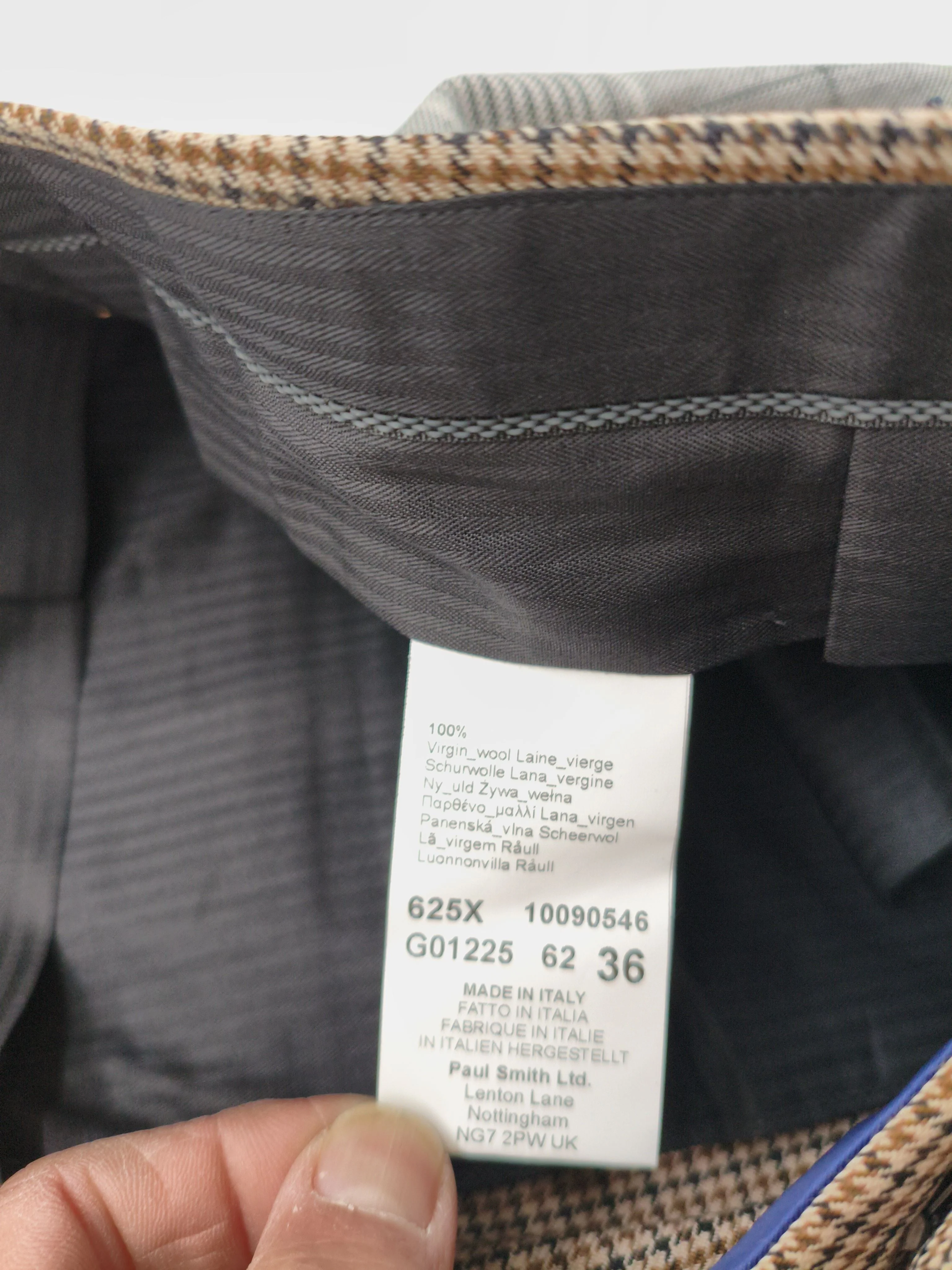 Paul Smith Men's Trousers W 36 in Brown 100% Wool Chino New with tags - Image 6