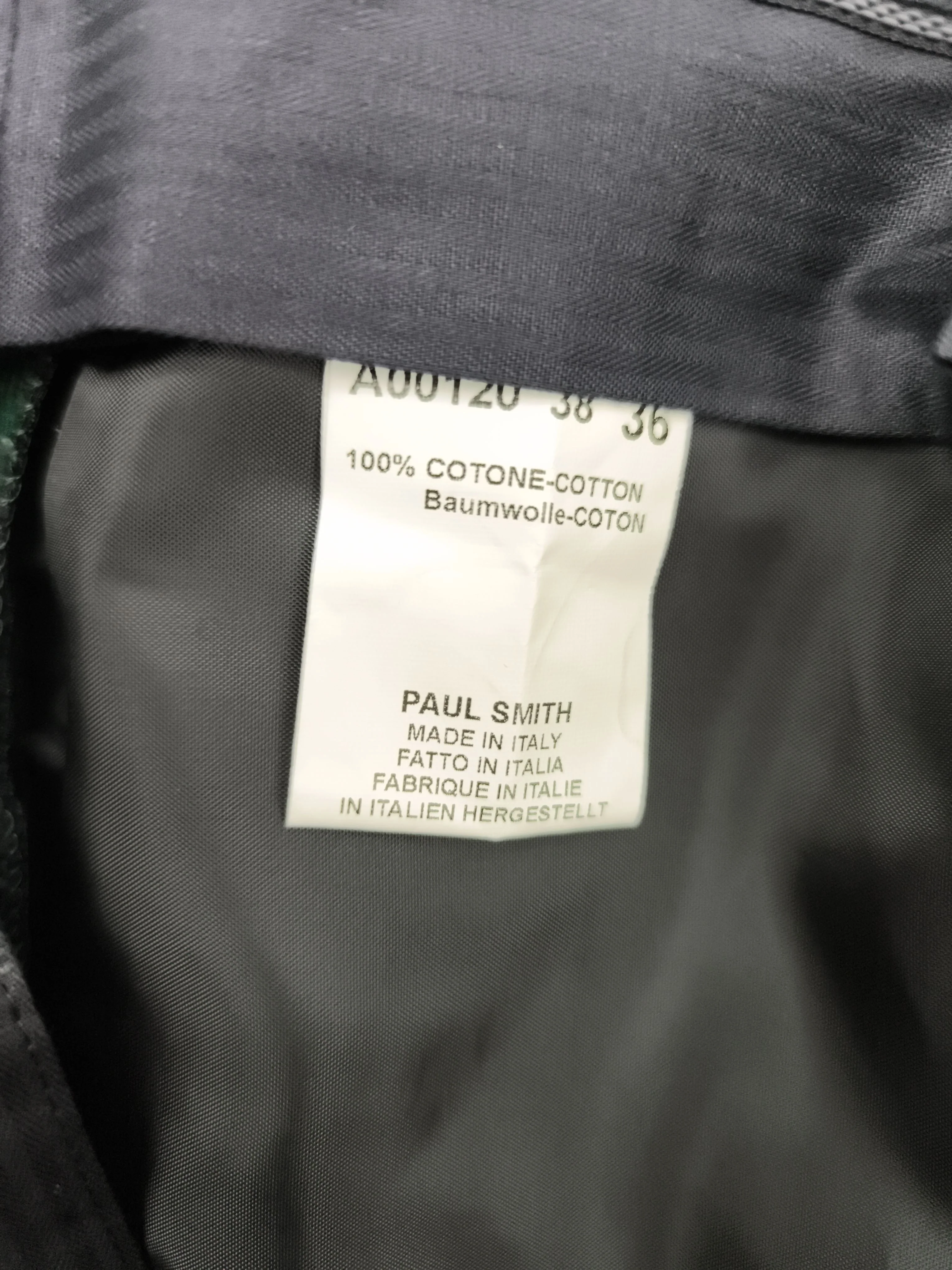 Paul Smith Men's Trousers W 36 in Green 100% Cotton Straight Chino New with tags - Image 6