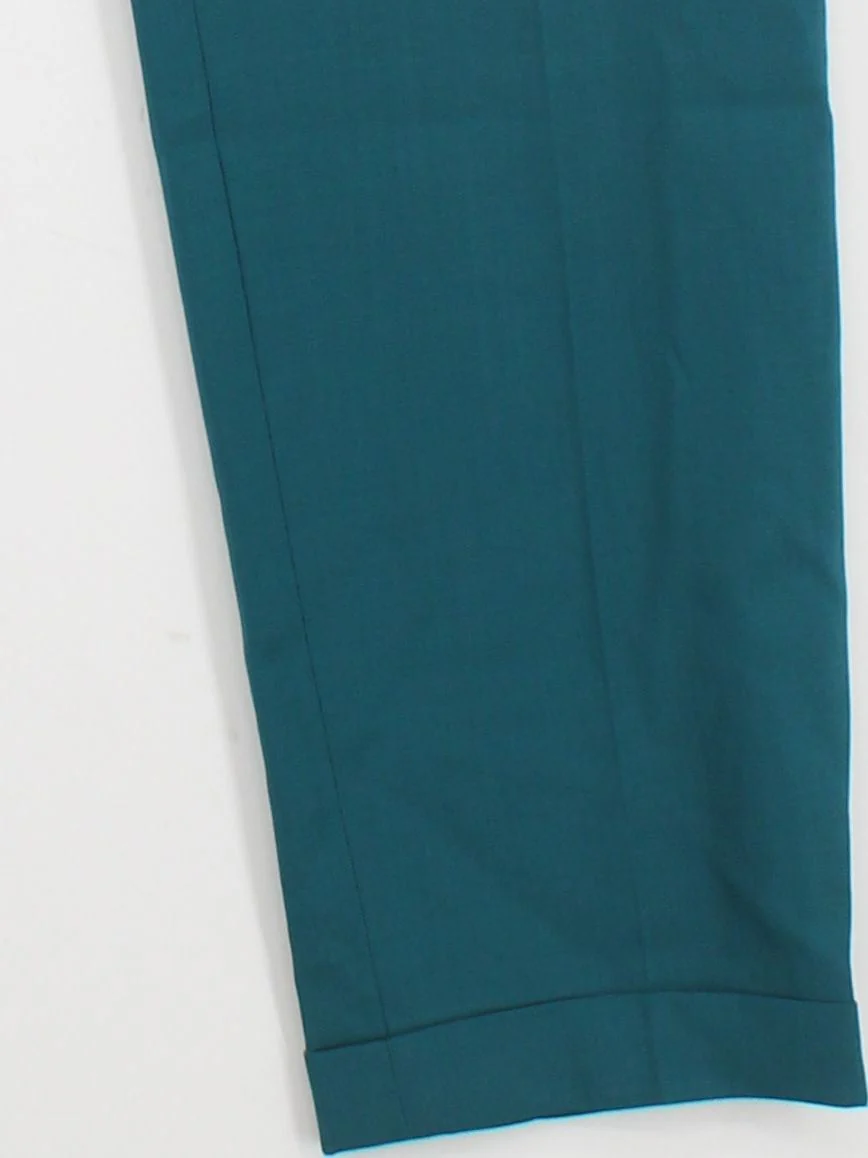 Paul Smith Men's Trousers W 36 in Green Wool with Rayon Chino New with tags - Image 4