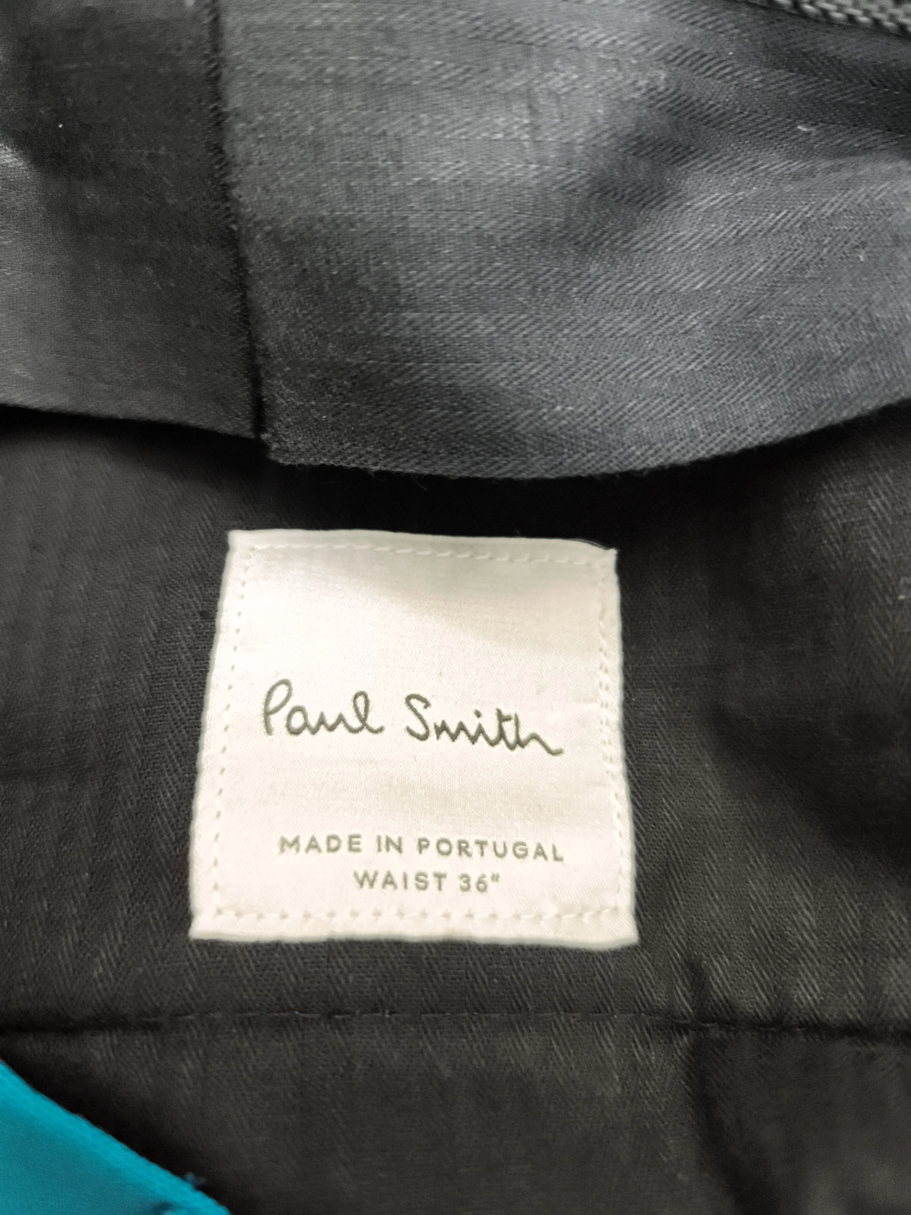 Paul Smith Men's Trousers W 36 in Green Wool with Rayon Chino New with tags - Image 5