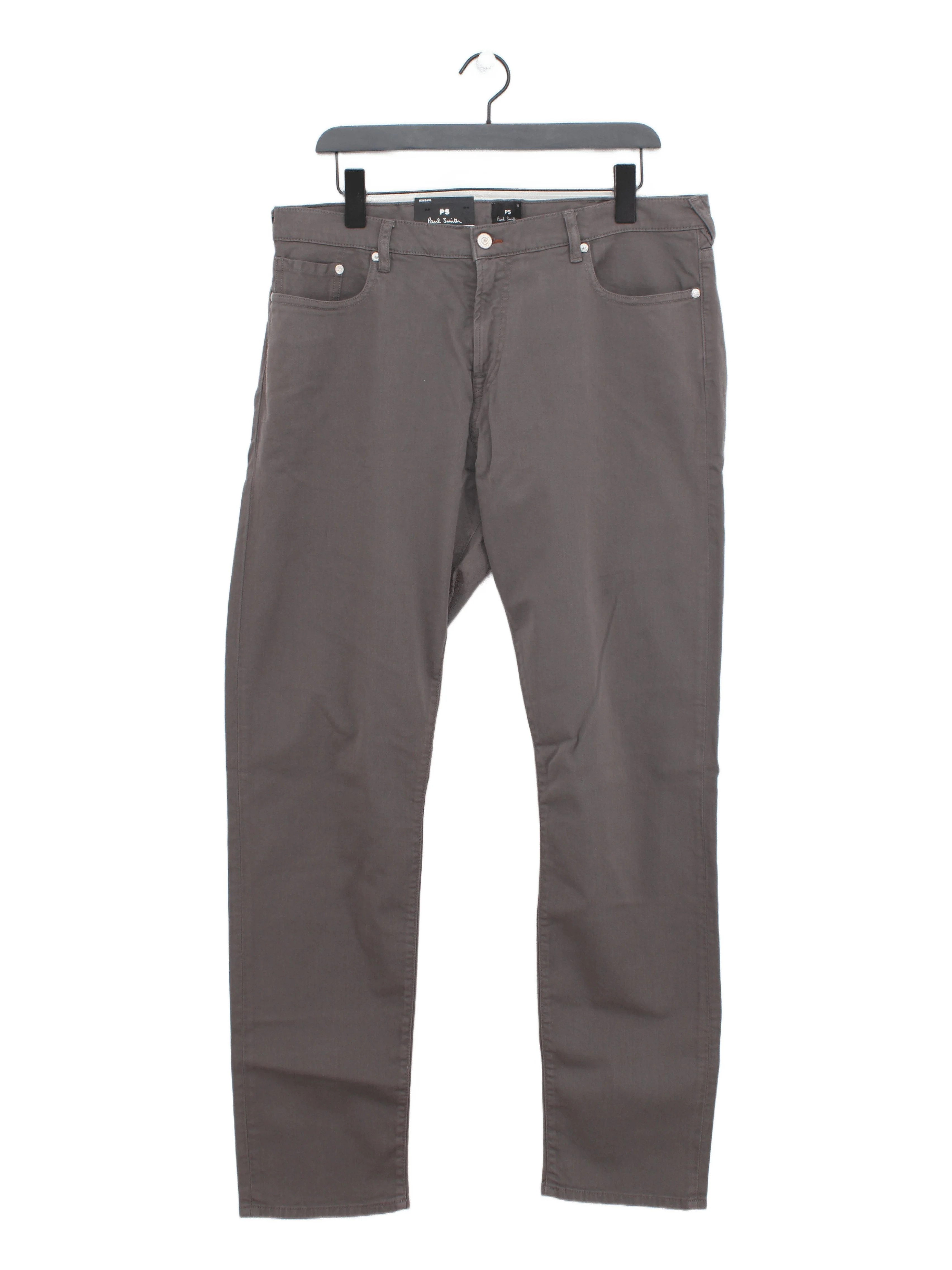 Paul Smith Men's Trousers W 36 in Grey Cotton with Elastane Chino New with tags