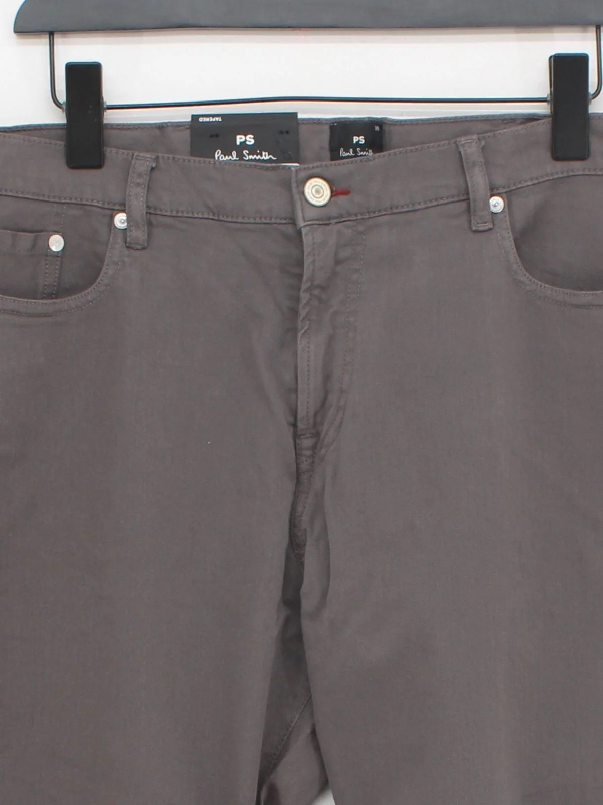 Paul Smith Men's Trousers W 36 in Grey Cotton with Elastane Chino New with tags - Image 3