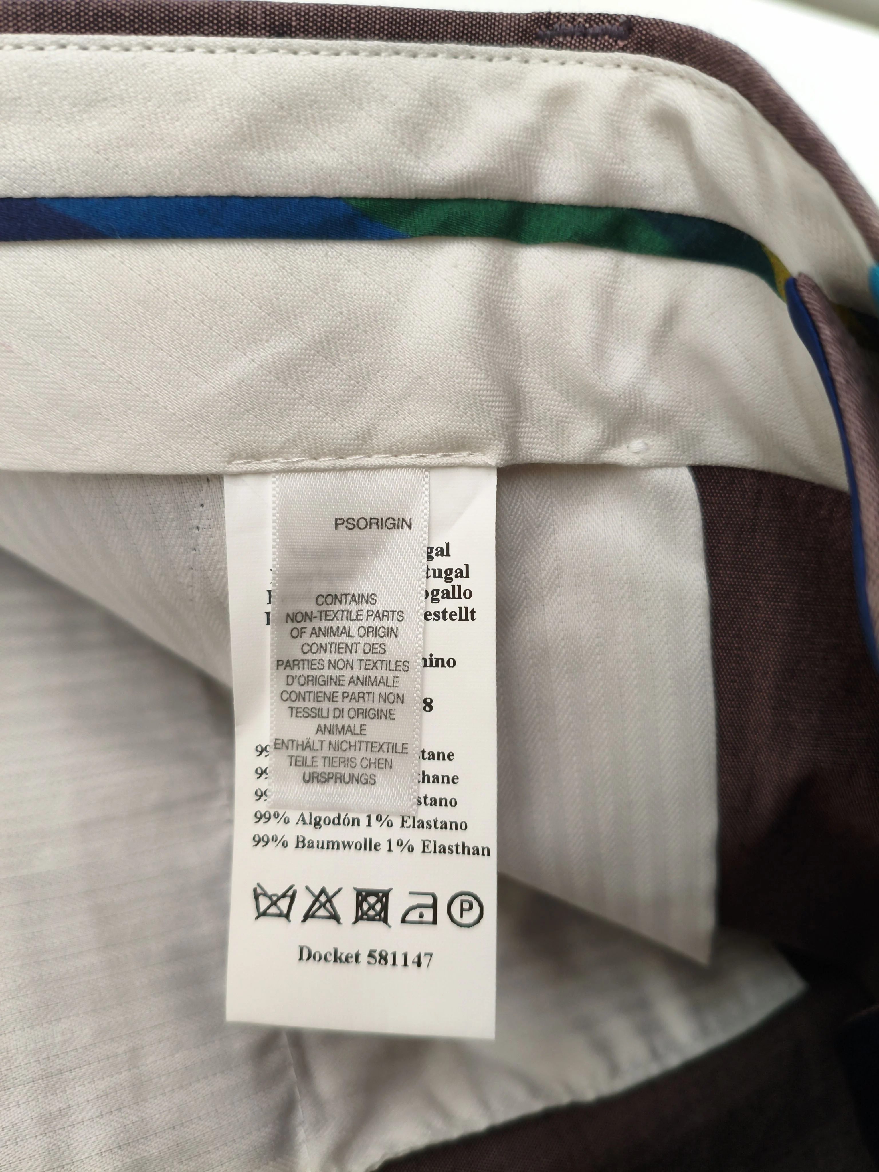 Paul Smith Men's Trousers W 36 in Purple Cotton New with tags - Image 6