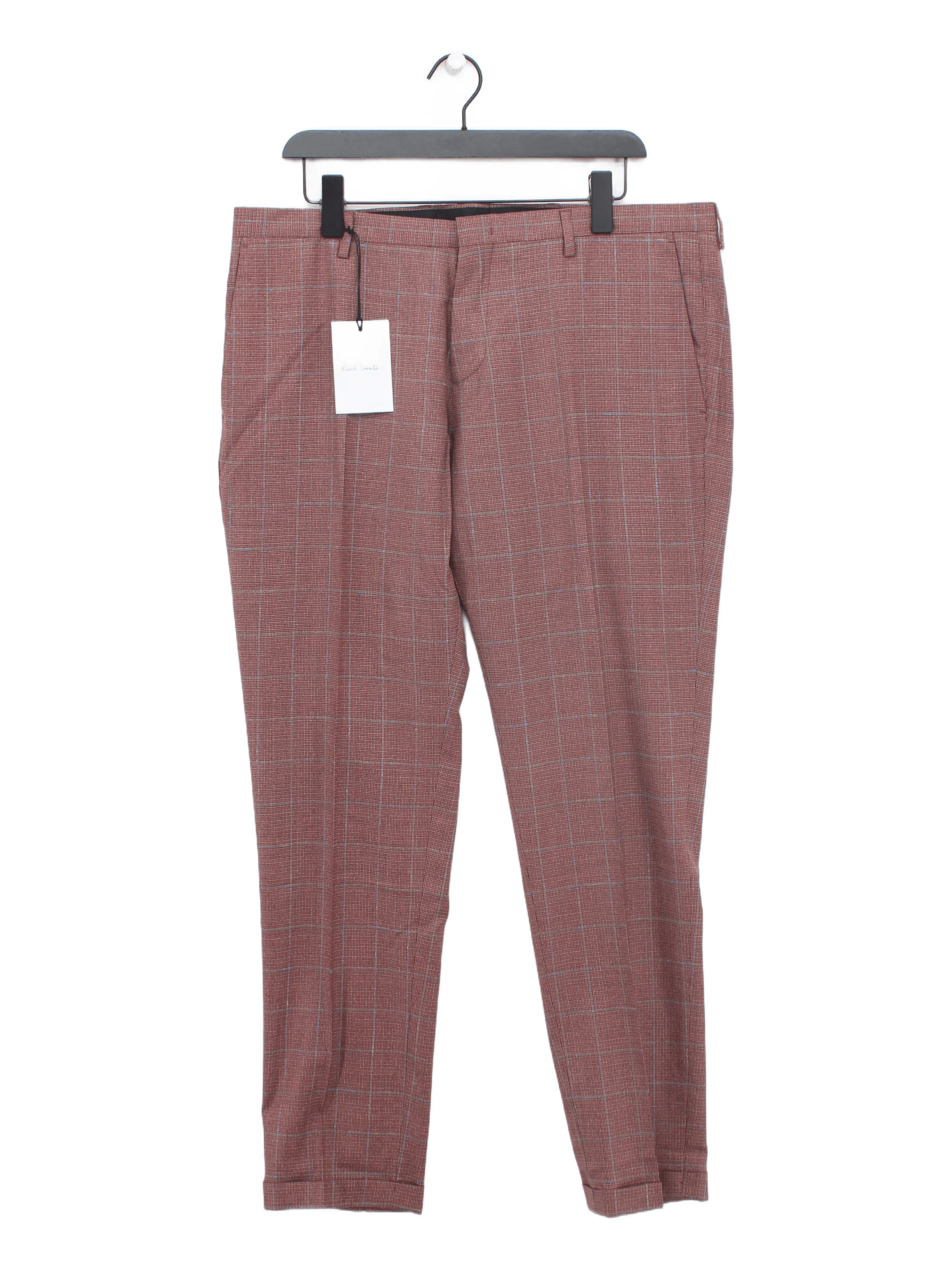 Paul Smith Men's Trousers W 36 in Red 100% Wool Chino New with tags