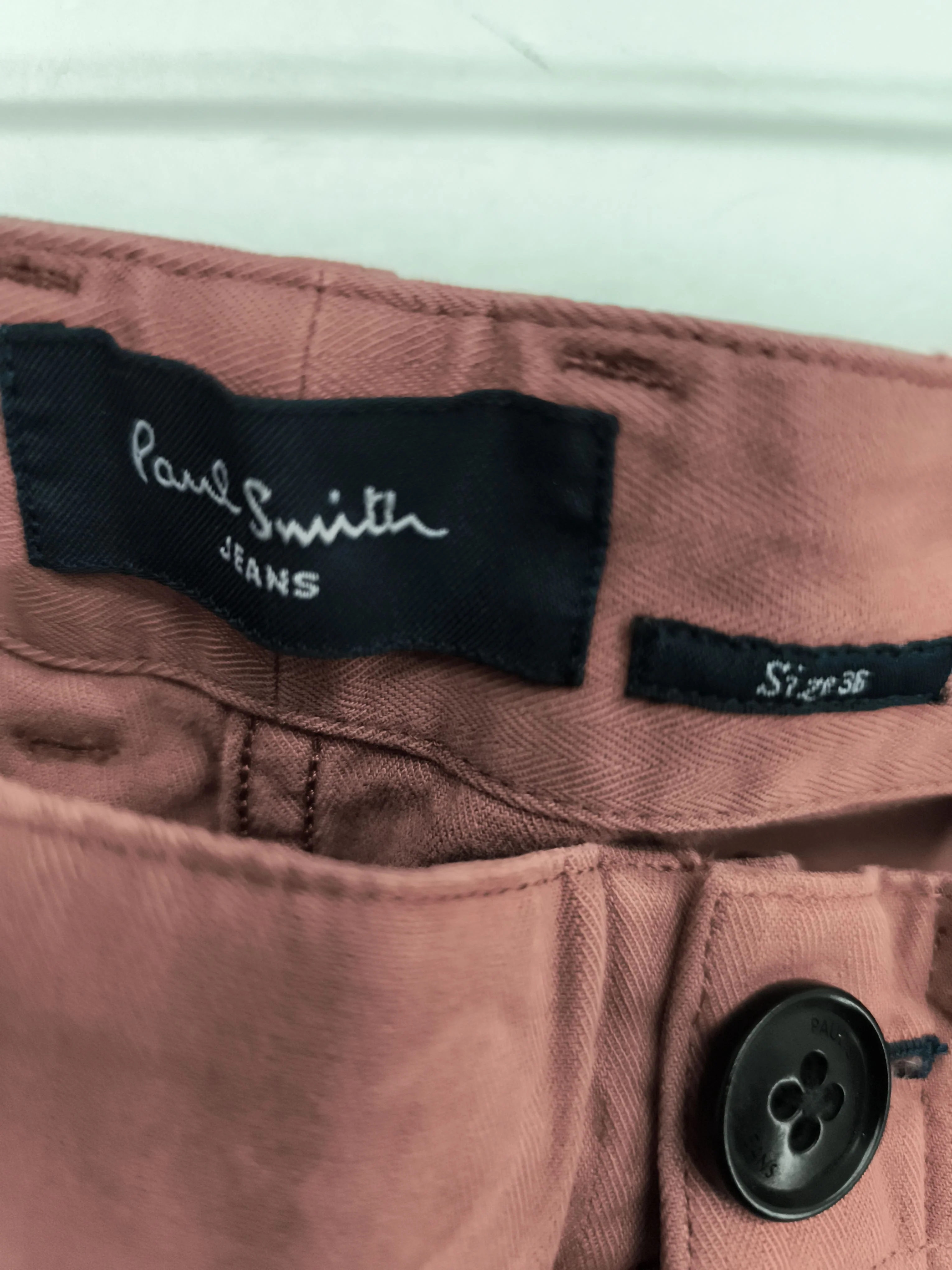 Paul Smith Men's Trousers W 36 in Red Cotton with Elastane Chino New with tags - Image 5