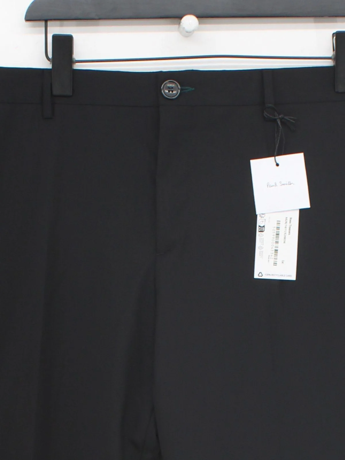 Paul Smith Men's Trousers W 38 in Black Wool with Elastane Chino New with tags - Image 3