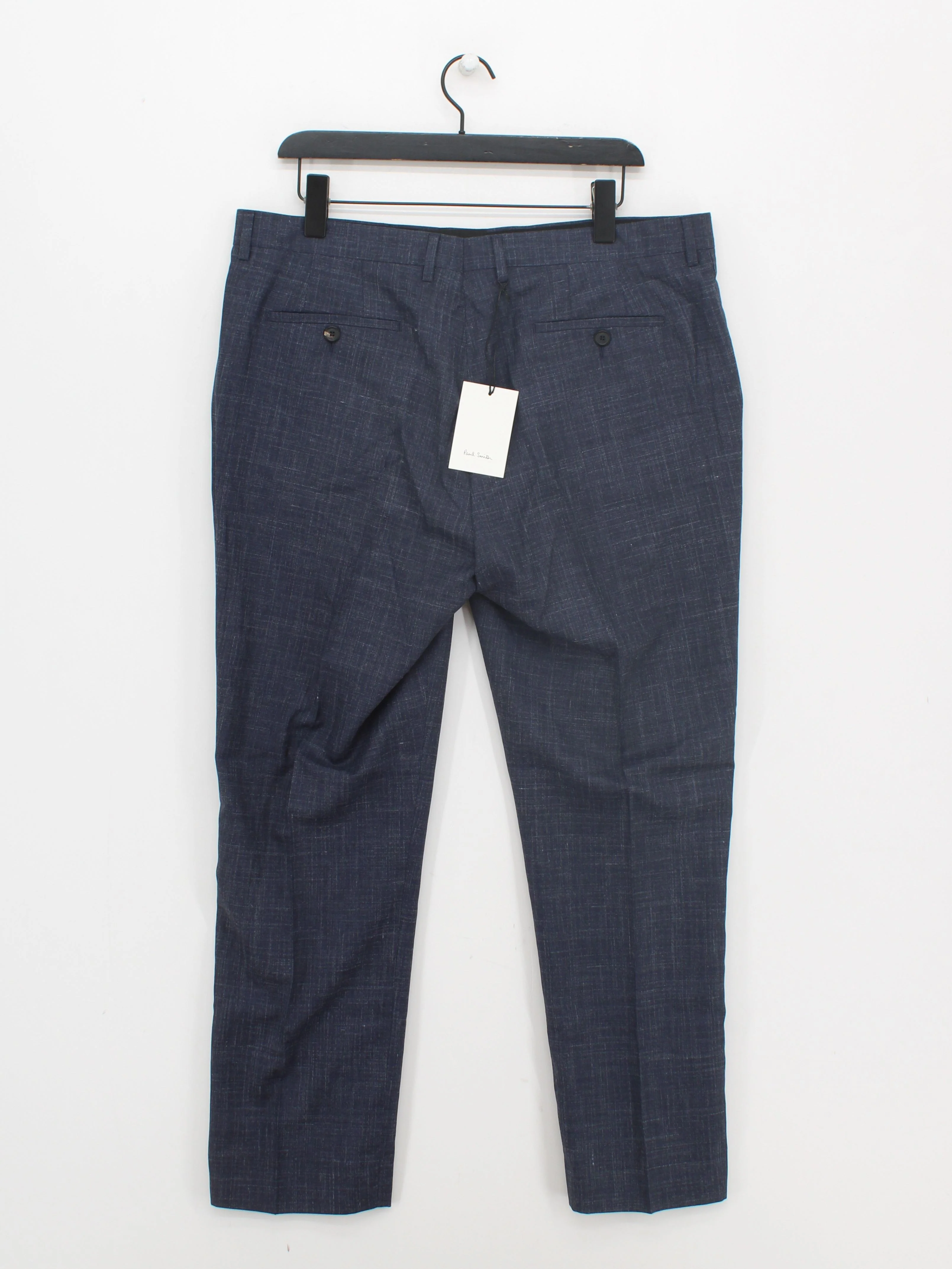 Paul Smith Men's Trousers W 38 in Blue Wool New with tags - Image 2