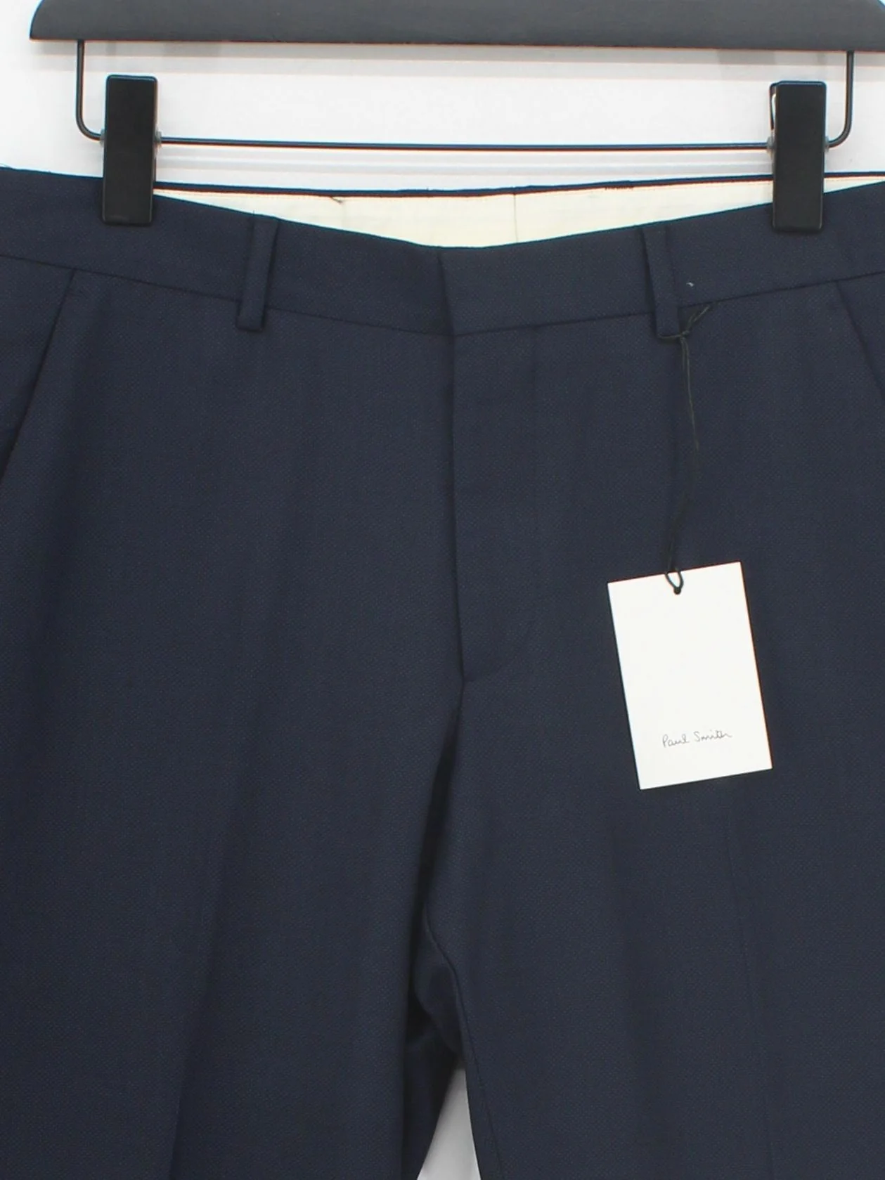 Paul Smith Men's Trousers W 38 in Blue Wool with Viscose Chino New with tags - Image 3