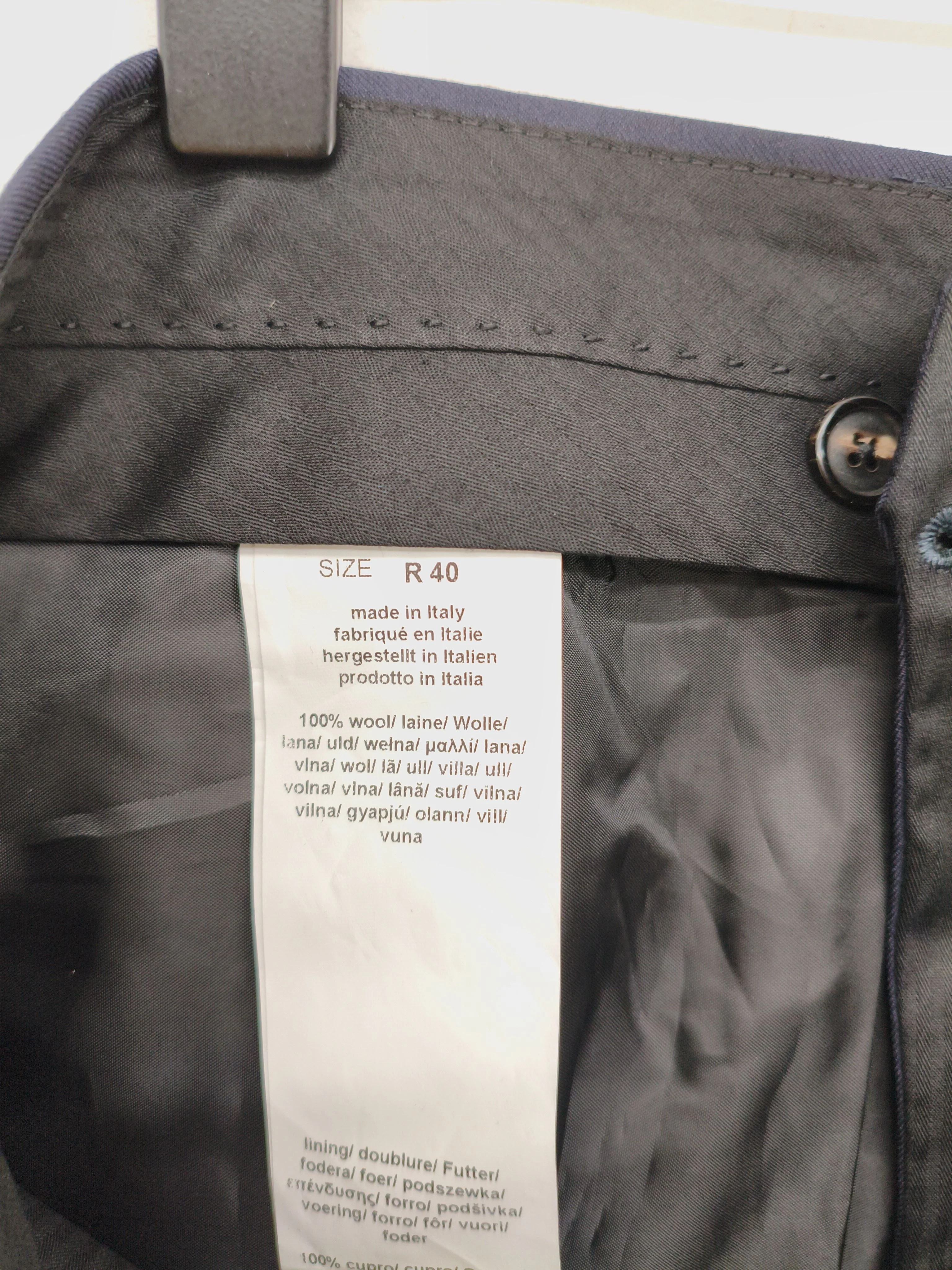Paul Smith Men's Trousers W 40 in Blue 100% Wool Straight Chino New with tags - Image 6