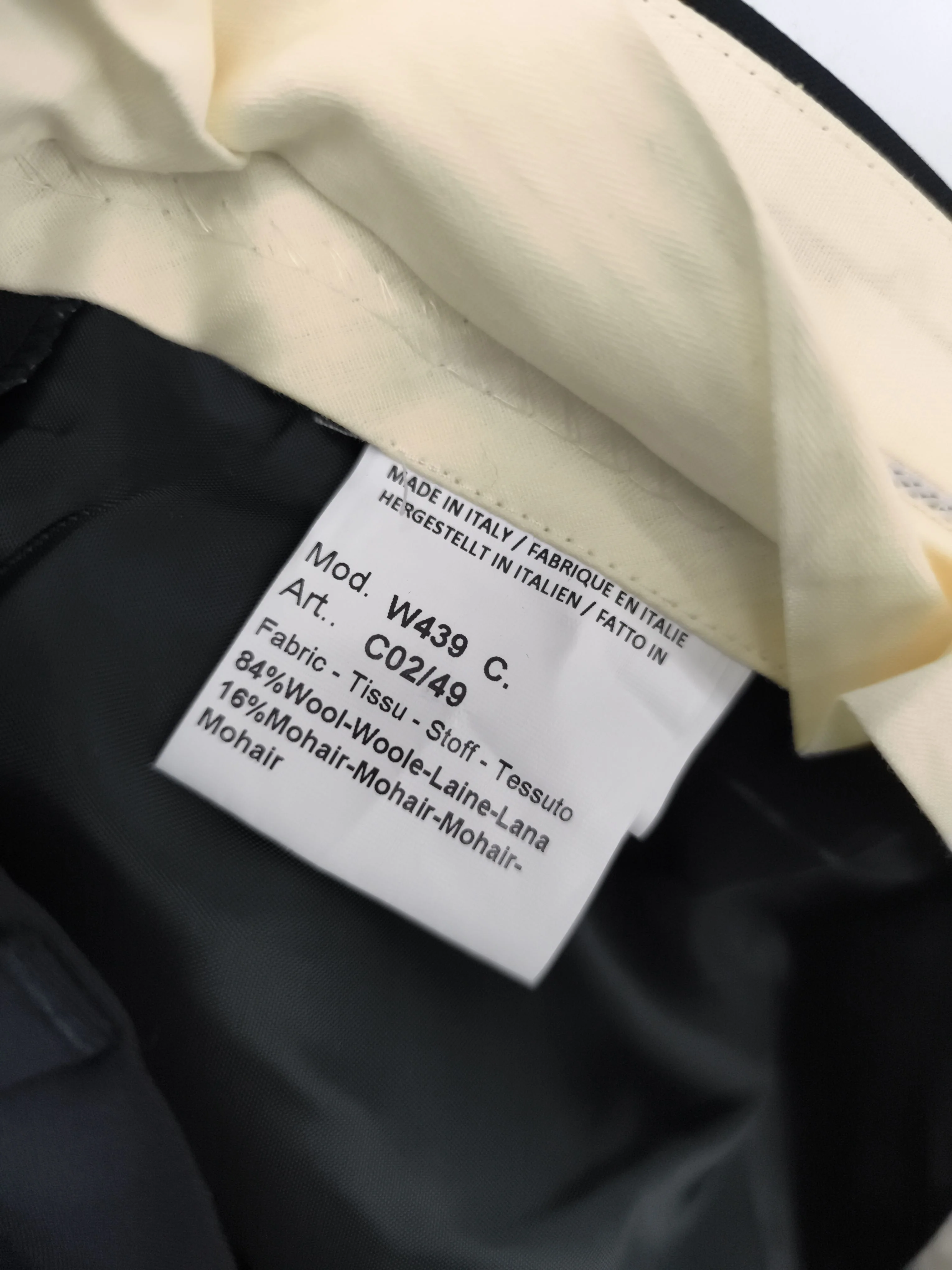 Paul Smith Men's Trousers W 40 in Blue Wool with Mohair Straight Chino - Image 7