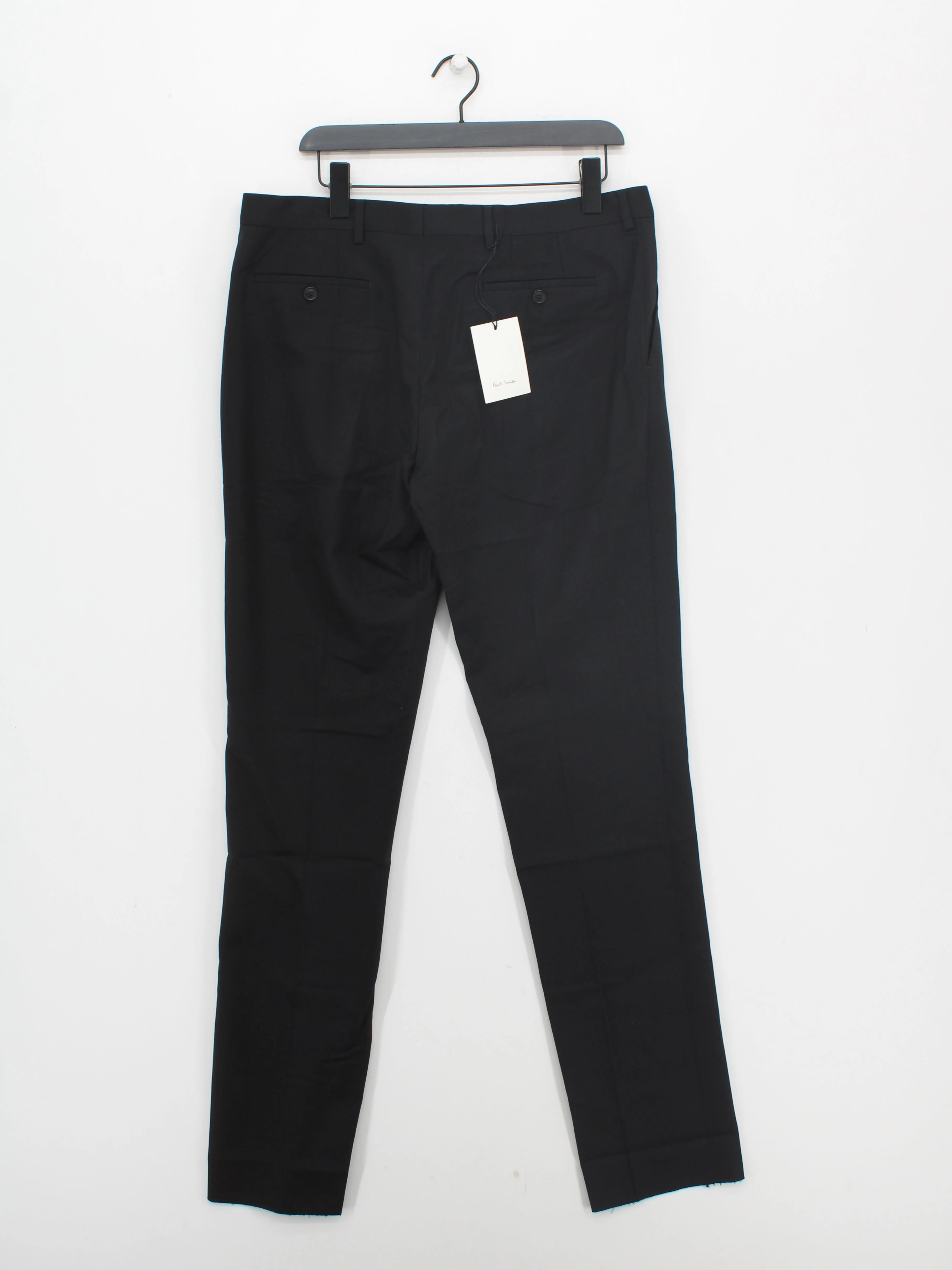 Paul Smith Men's Trousers W 42 in Black Wool with Viscose Chino New with tags - Image 2