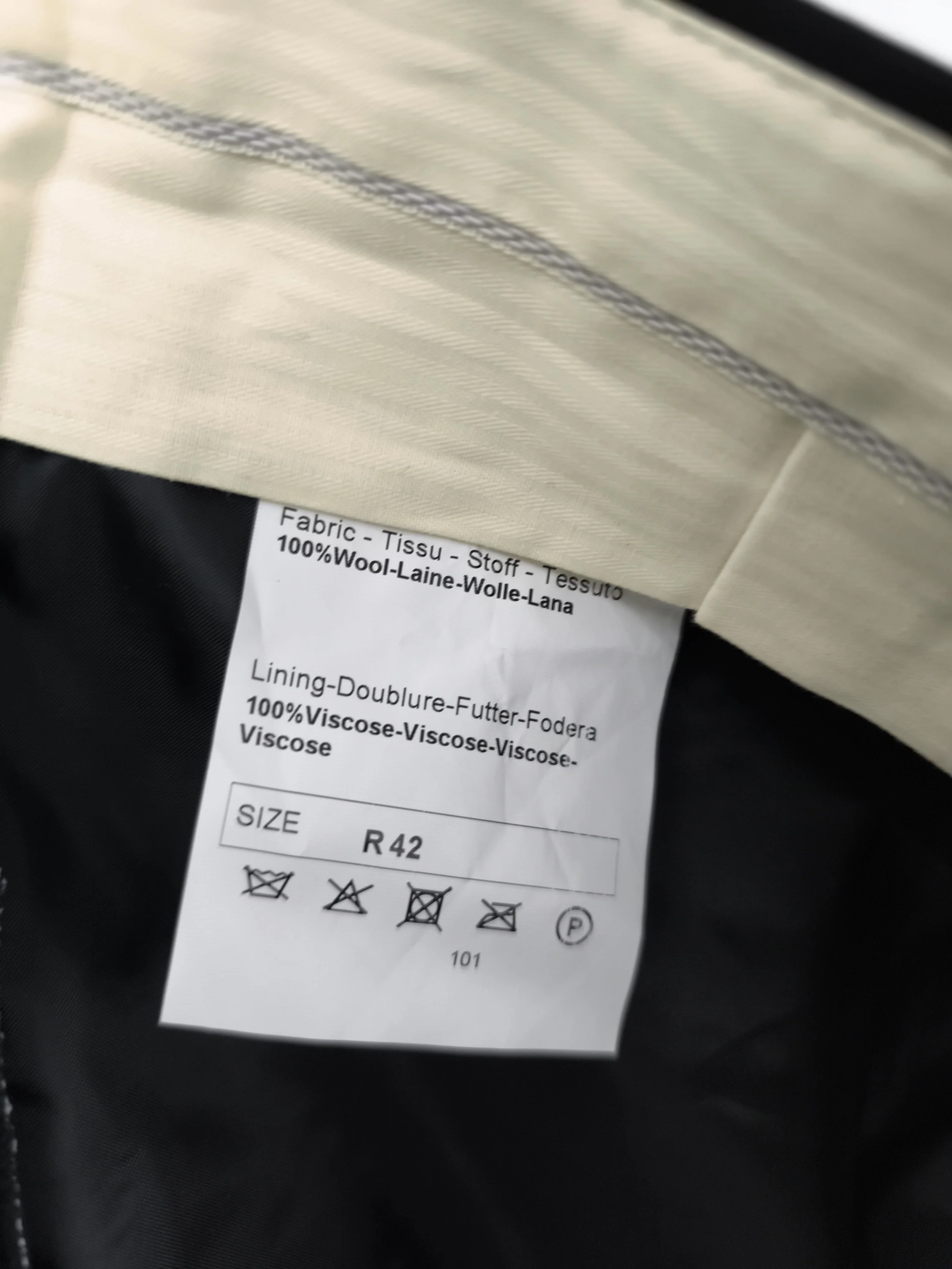 Paul Smith Men's Trousers W 42 in Black Wool with Viscose Chino New with tags - Image 6