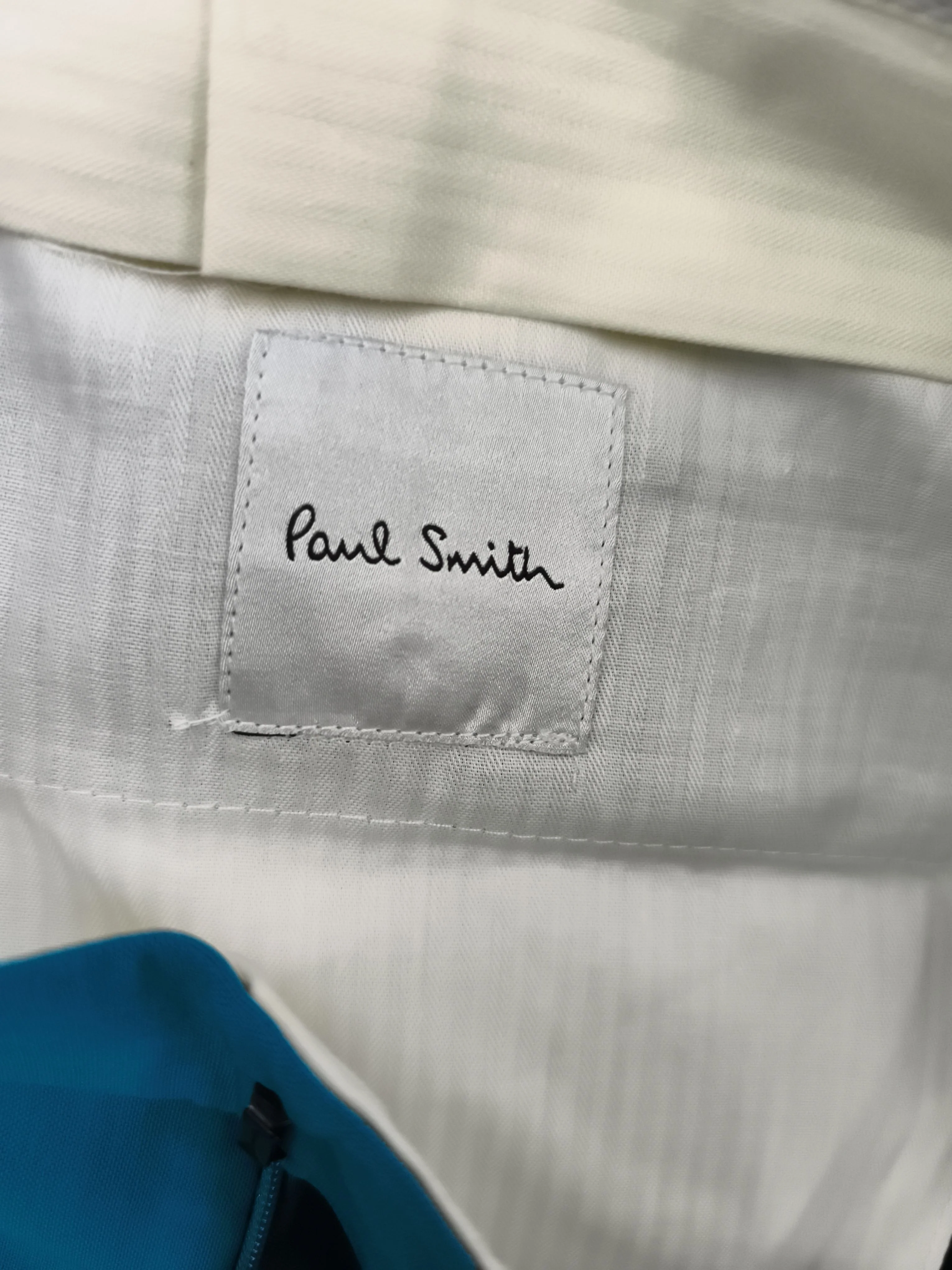Paul Smith Men's Trousers W 42 in Blue Wool with Mohair Chino New with tags - Image 5