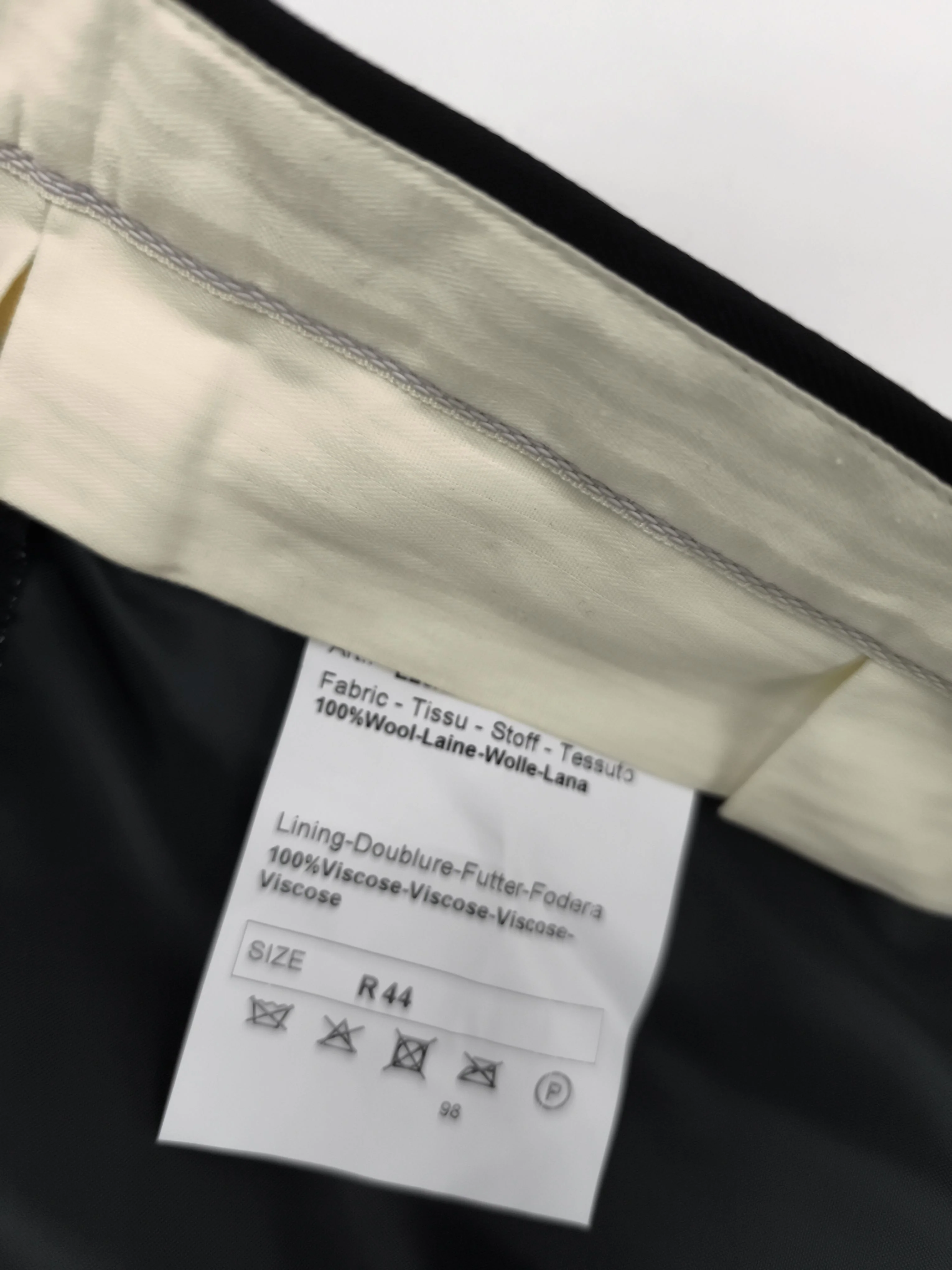 Paul Smith Men's Trousers W 44 in Black Wool with Viscose Chino New with tags - Image 6