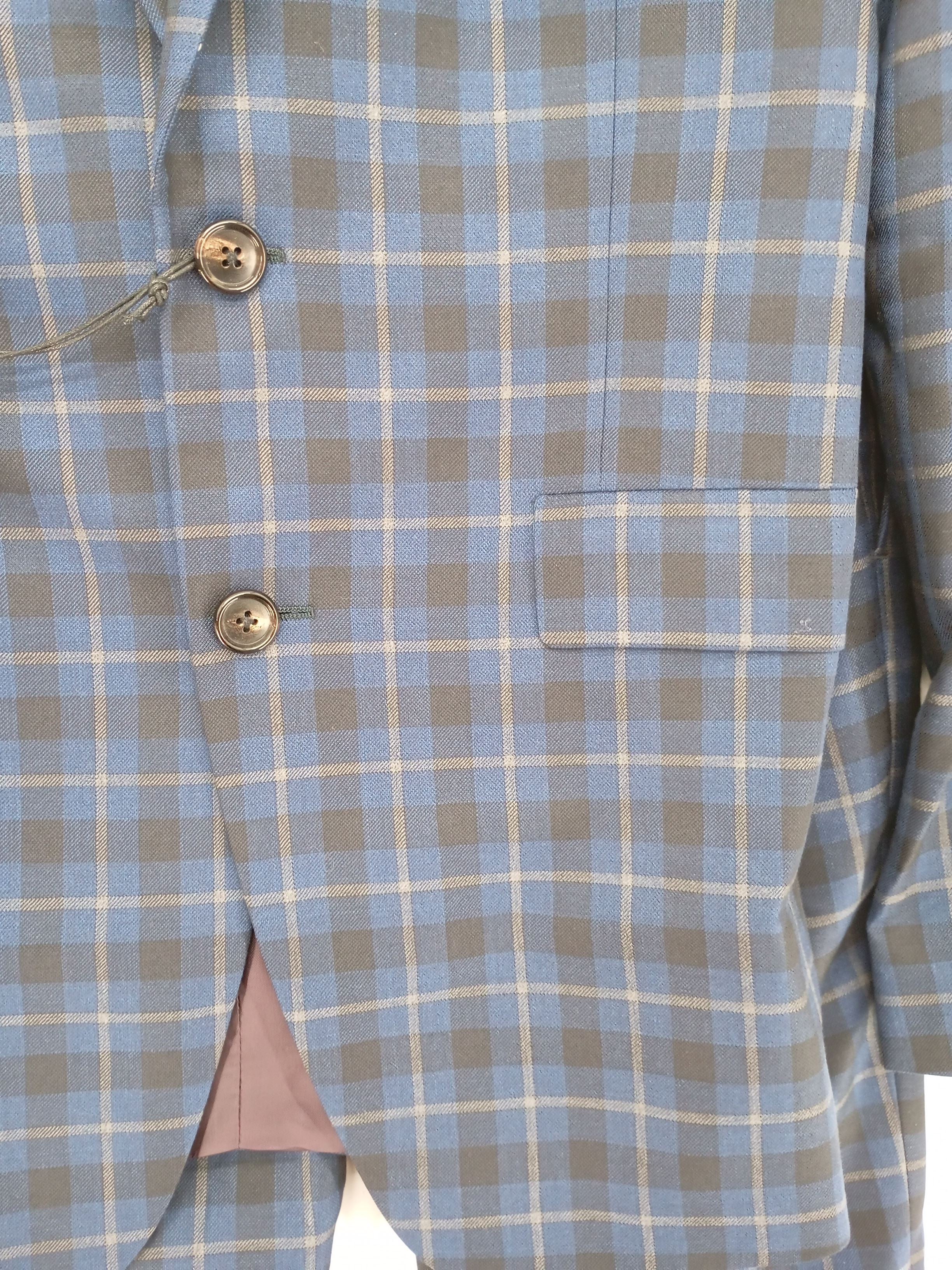 Paul Smith Men's Two Piece Suit Chest: 36 in Blue Wool New with tags - Image 5