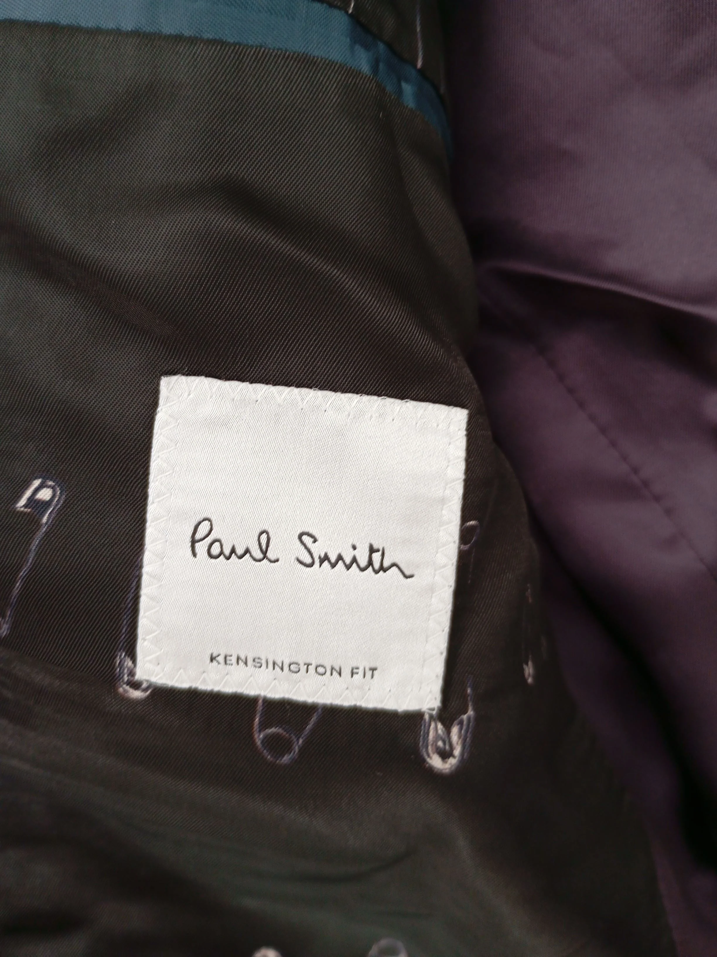 Paul Smith Men's Two Piece Suit Chest: 36 in Blue Wool New with tags - Image 6