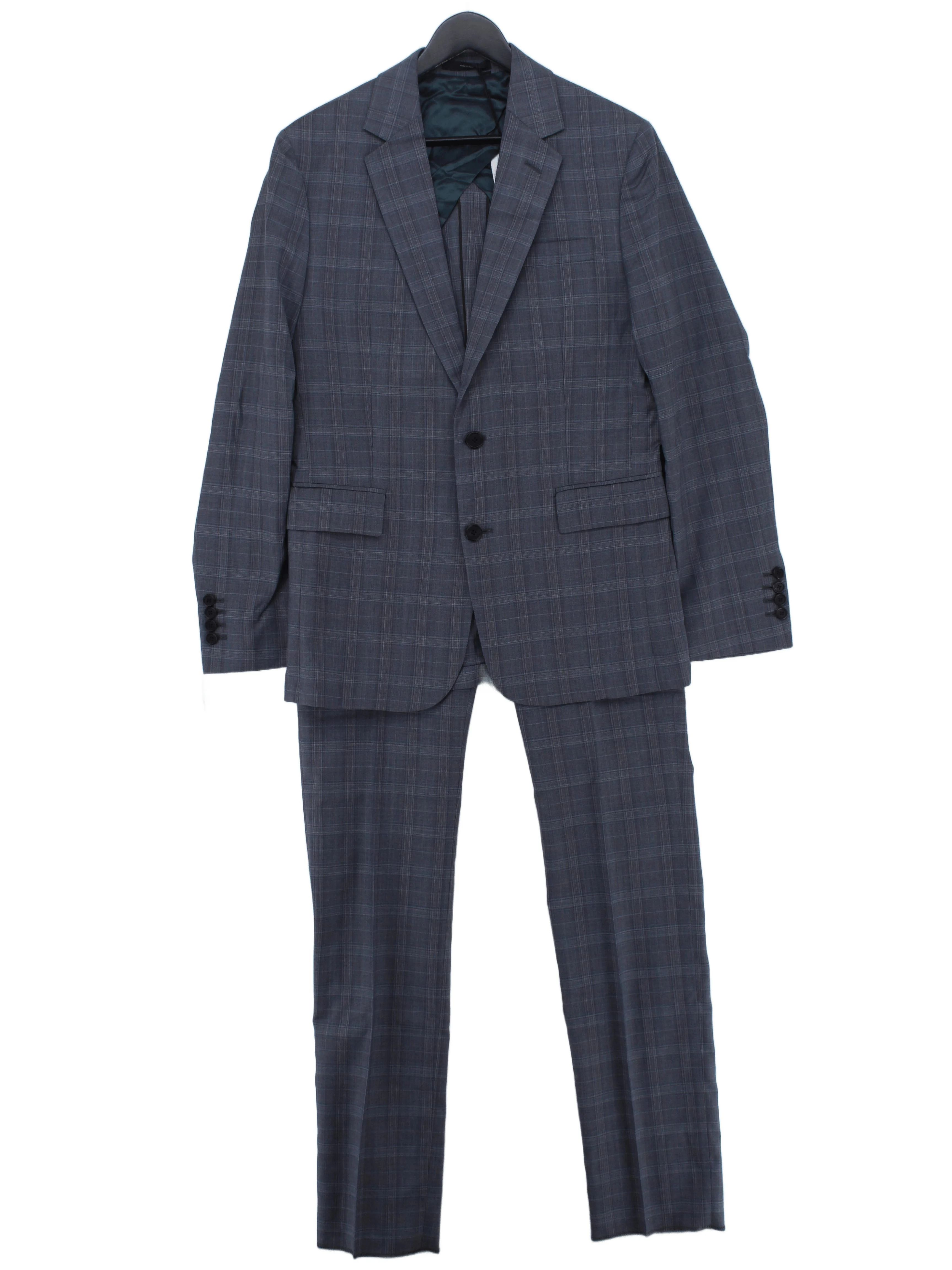 Paul Smith Men's Two Piece Suit Chest: 38 in Blue Wool New with tags