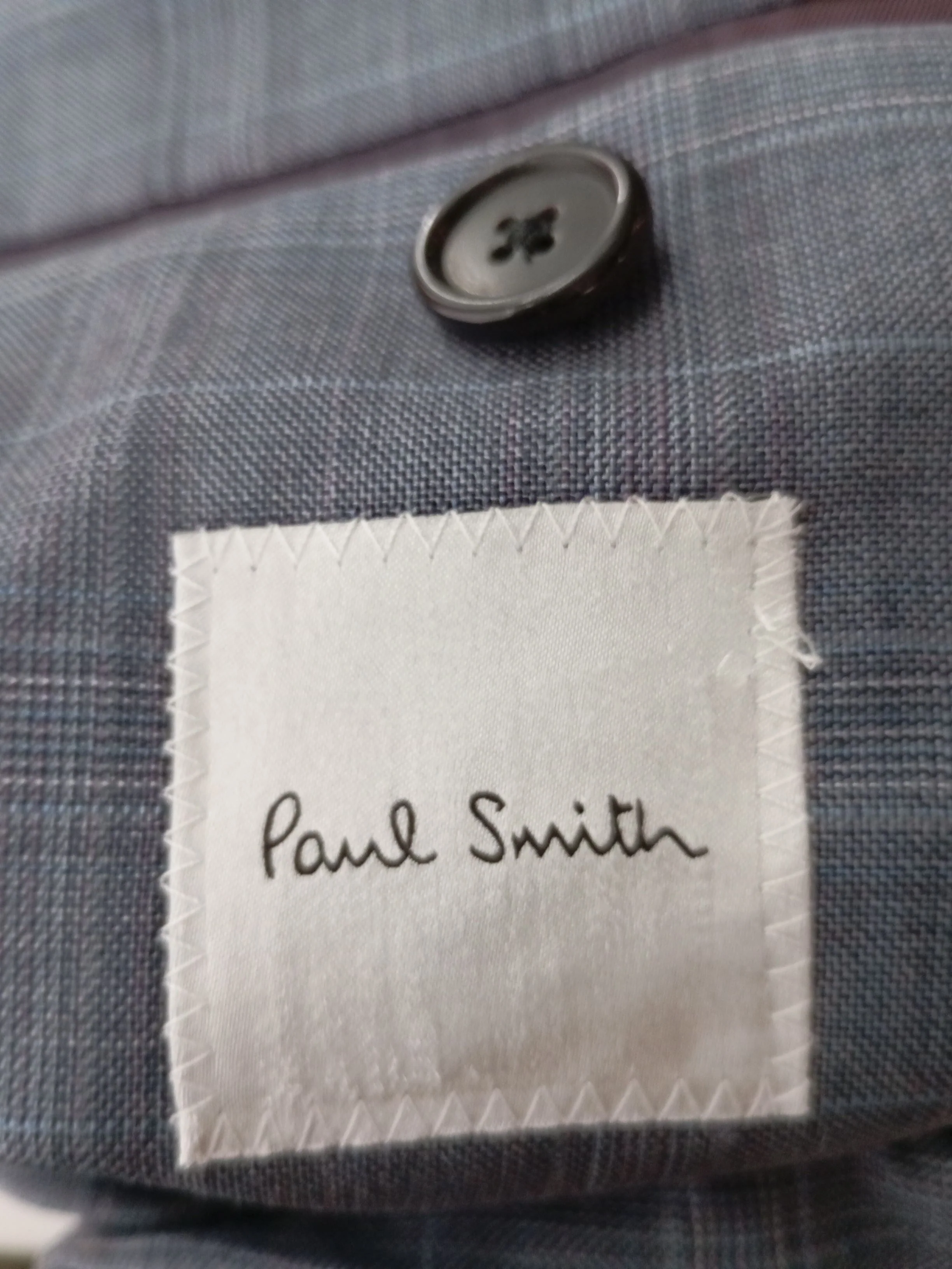 Paul Smith Men's Two Piece Suit Chest: 38 in Blue Wool New with tags - Image 6