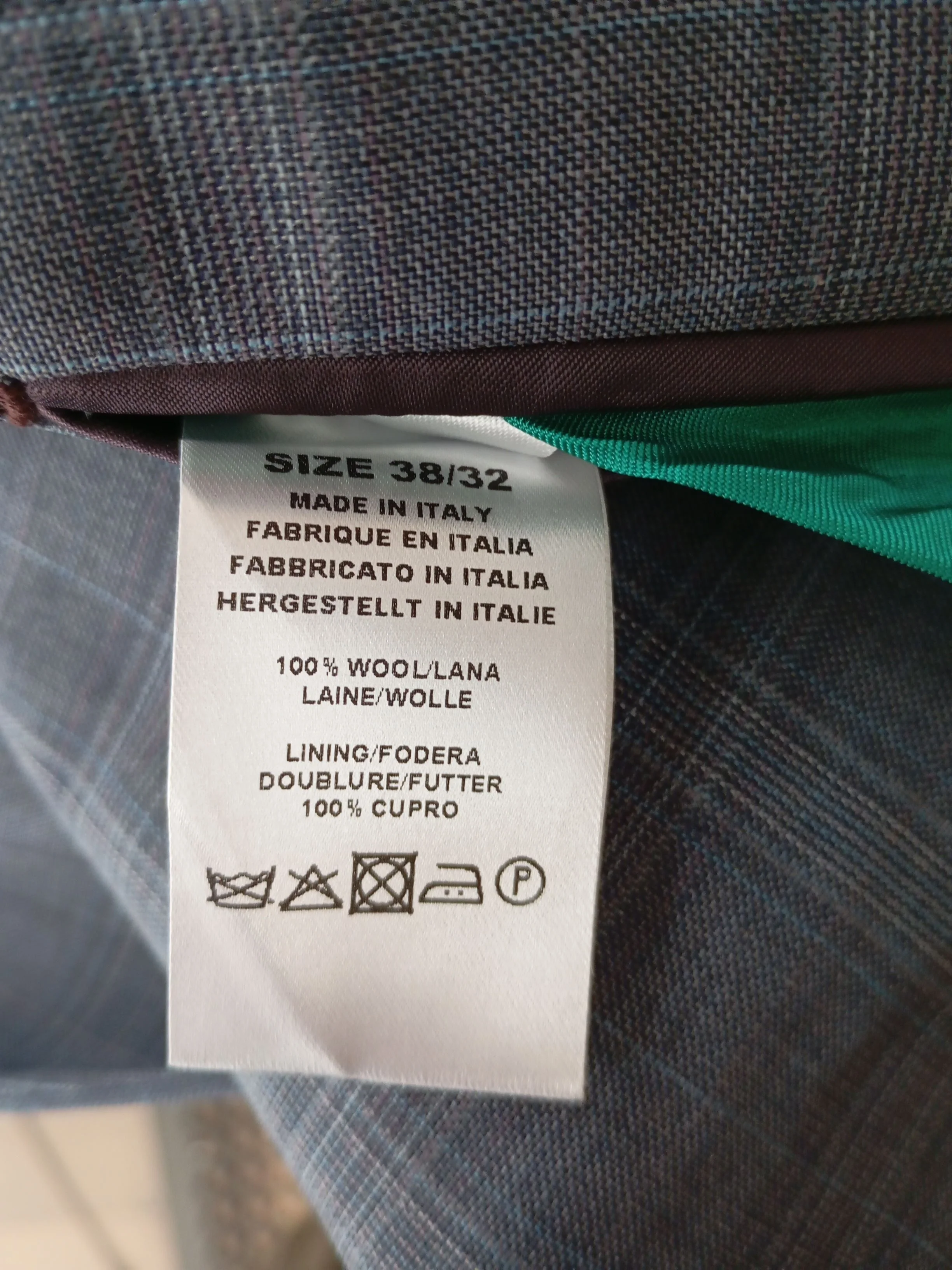 Paul Smith Men's Two Piece Suit Chest: 38 in Blue Wool New with tags - Image 7