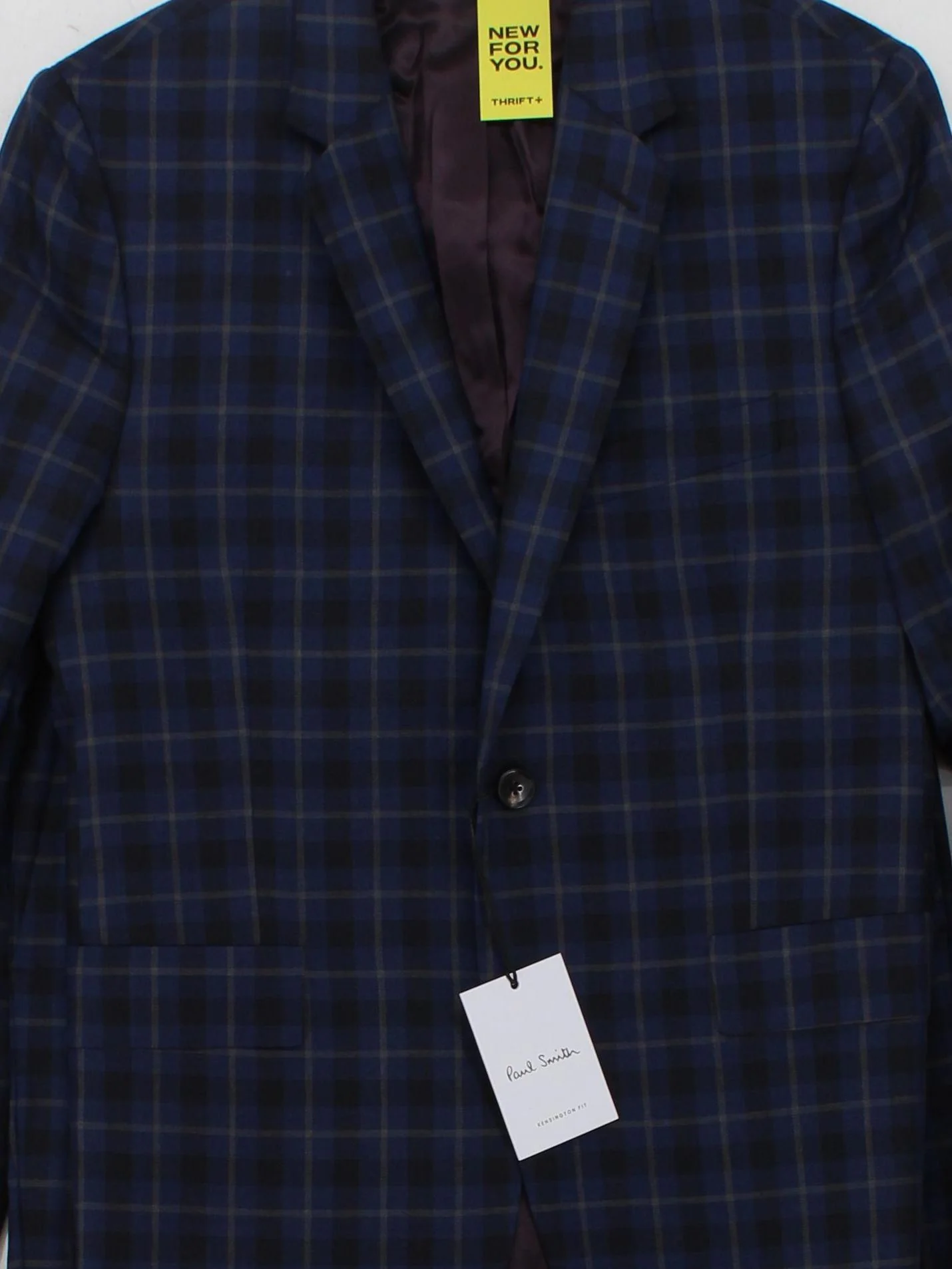 Paul Smith Men's Two Piece Suit Chest: 38 in Blue Wool New with tags - Image 3