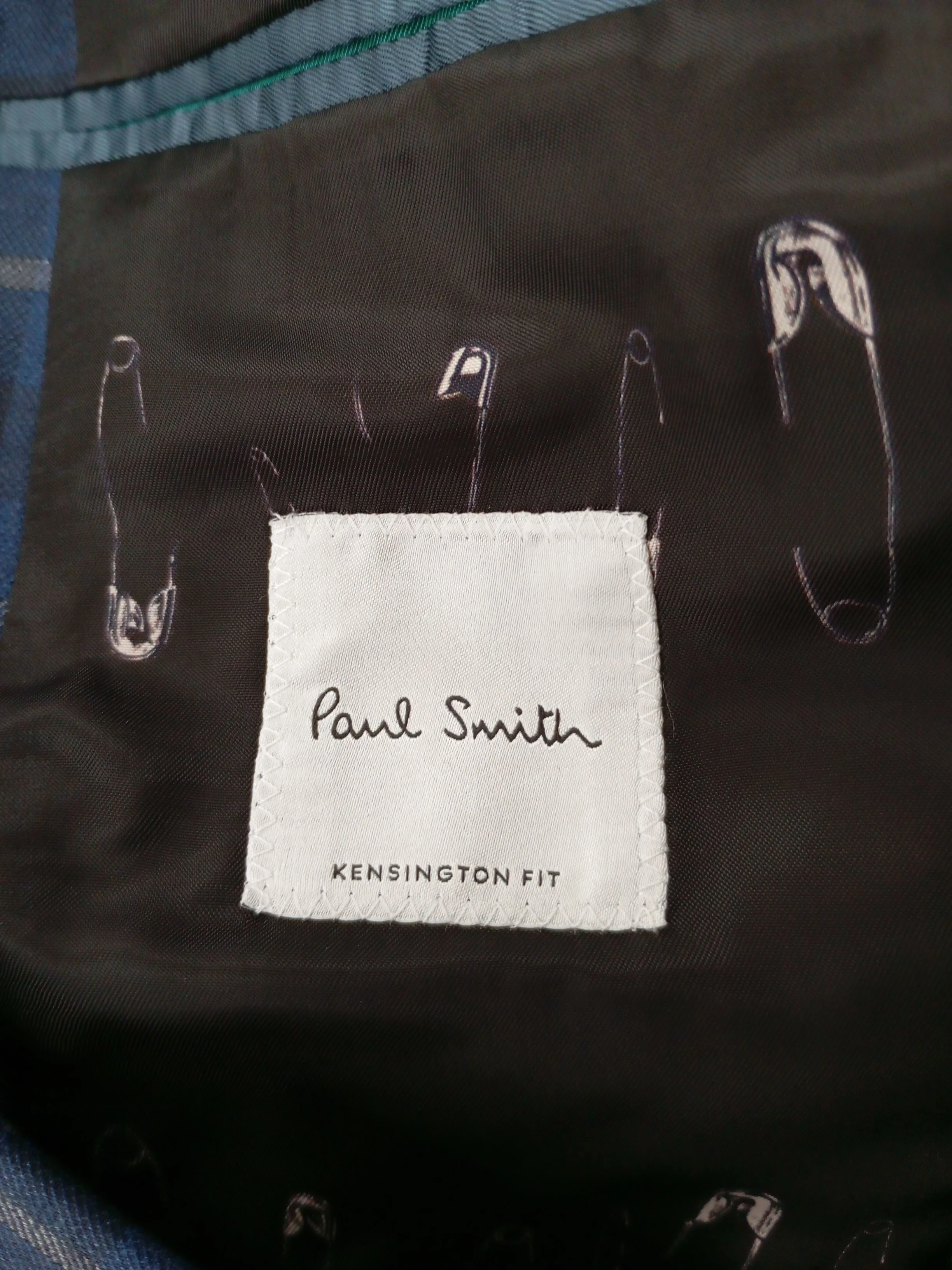 Paul Smith Men's Two Piece Suit Chest: 38 in Blue Wool New with tags - Image 6