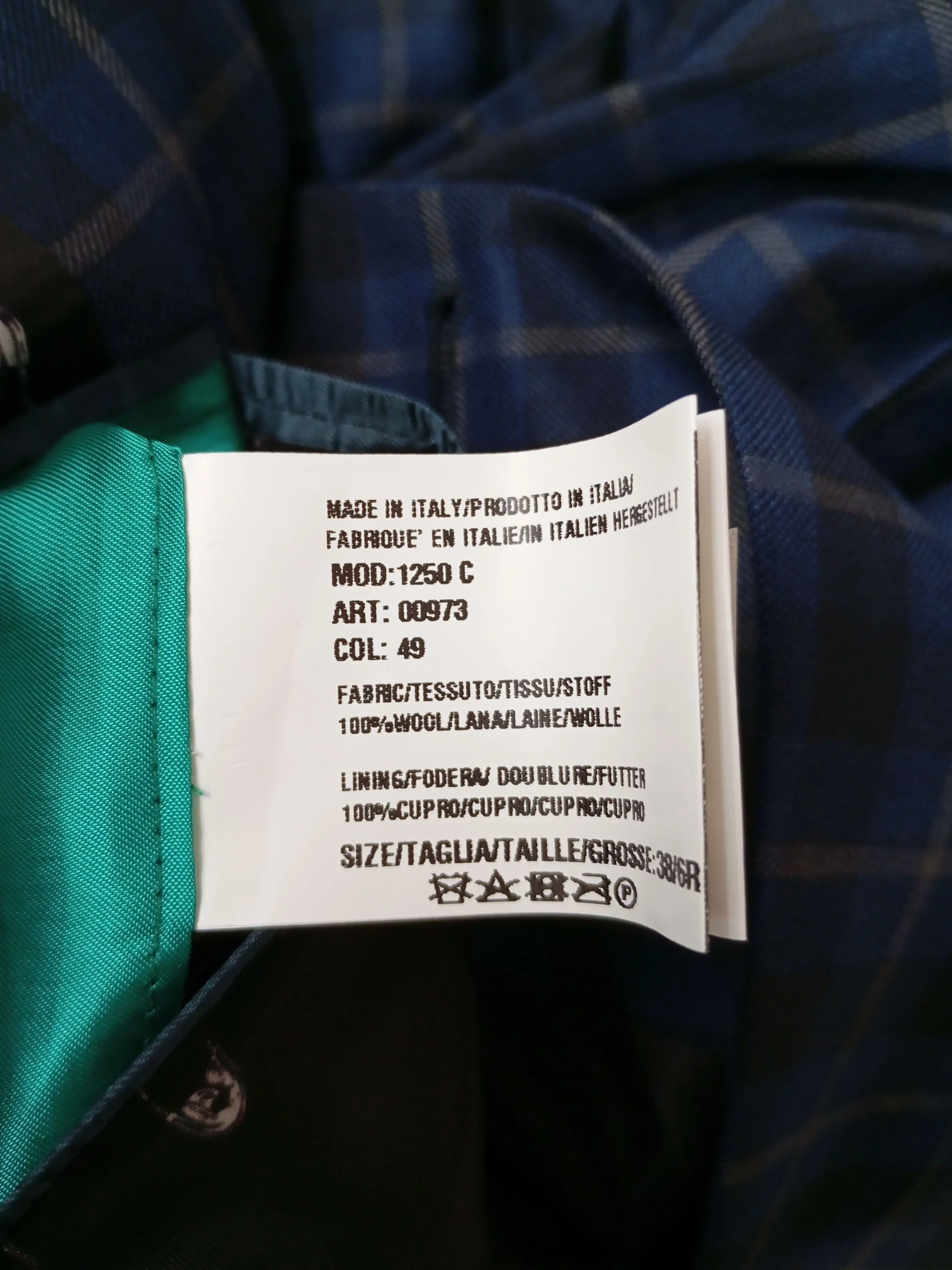 Paul Smith Men's Two Piece Suit Chest: 38 in Blue Wool New with tags - Image 7