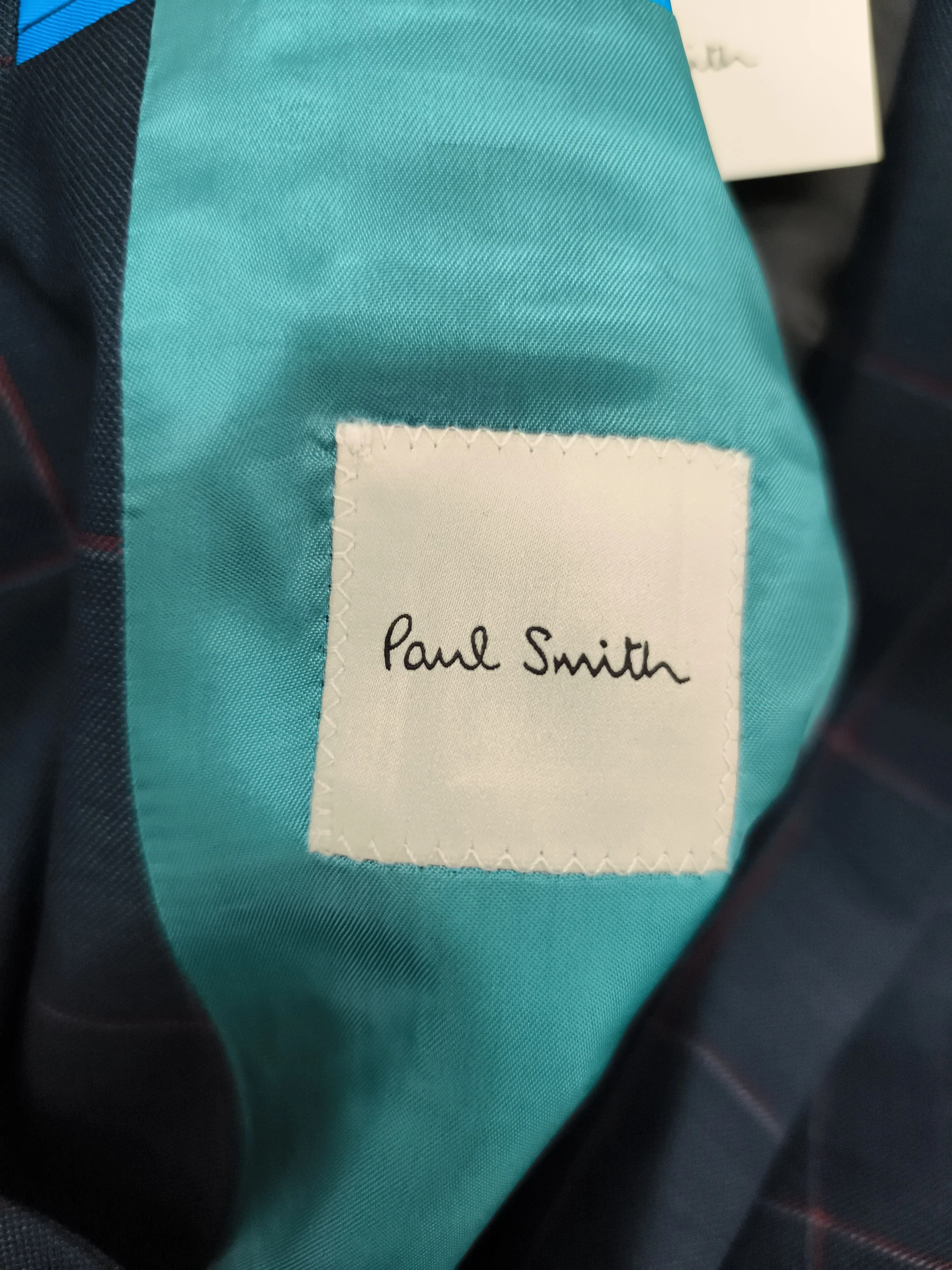 Paul Smith Men's Two Piece Suit Chest: 40 in Blue Wool New with tags - Image 6