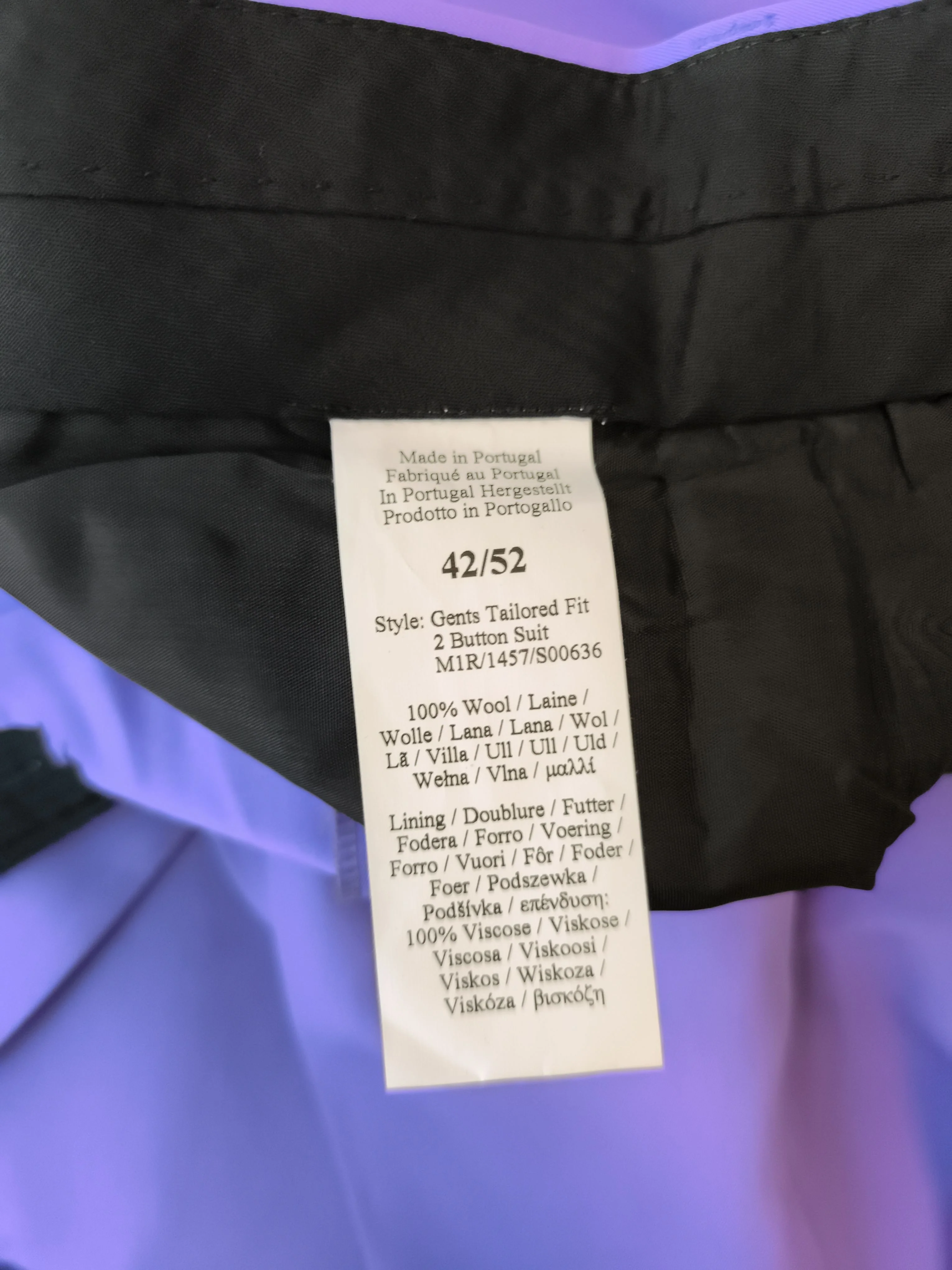 Paul Smith Men's Two Piece Suit Chest: 42 in Purple Wool New with tags - Image 7