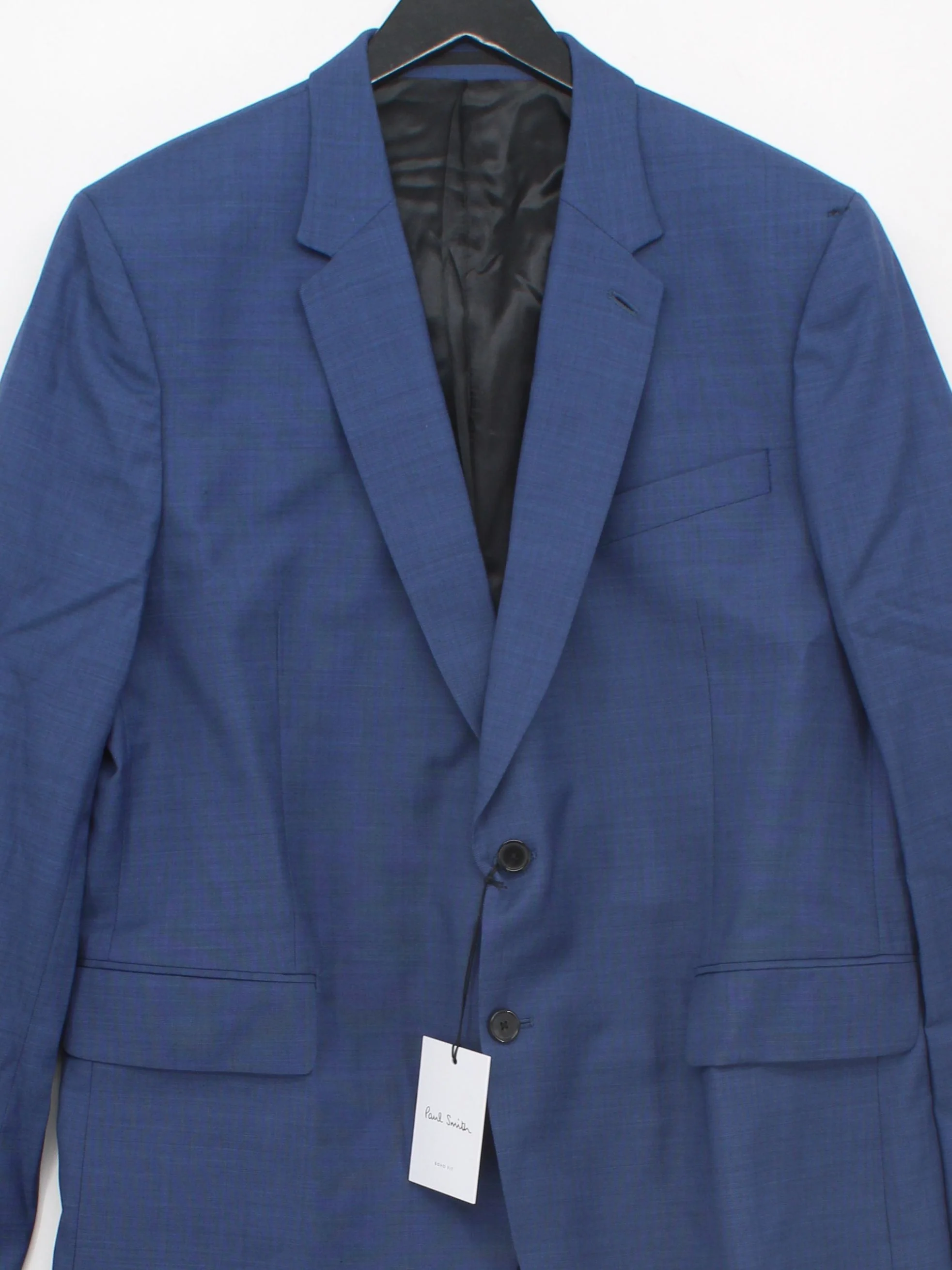 Paul Smith Men's Two Piece Suit Chest: 44 in Blue Wool New with tags - Image 3