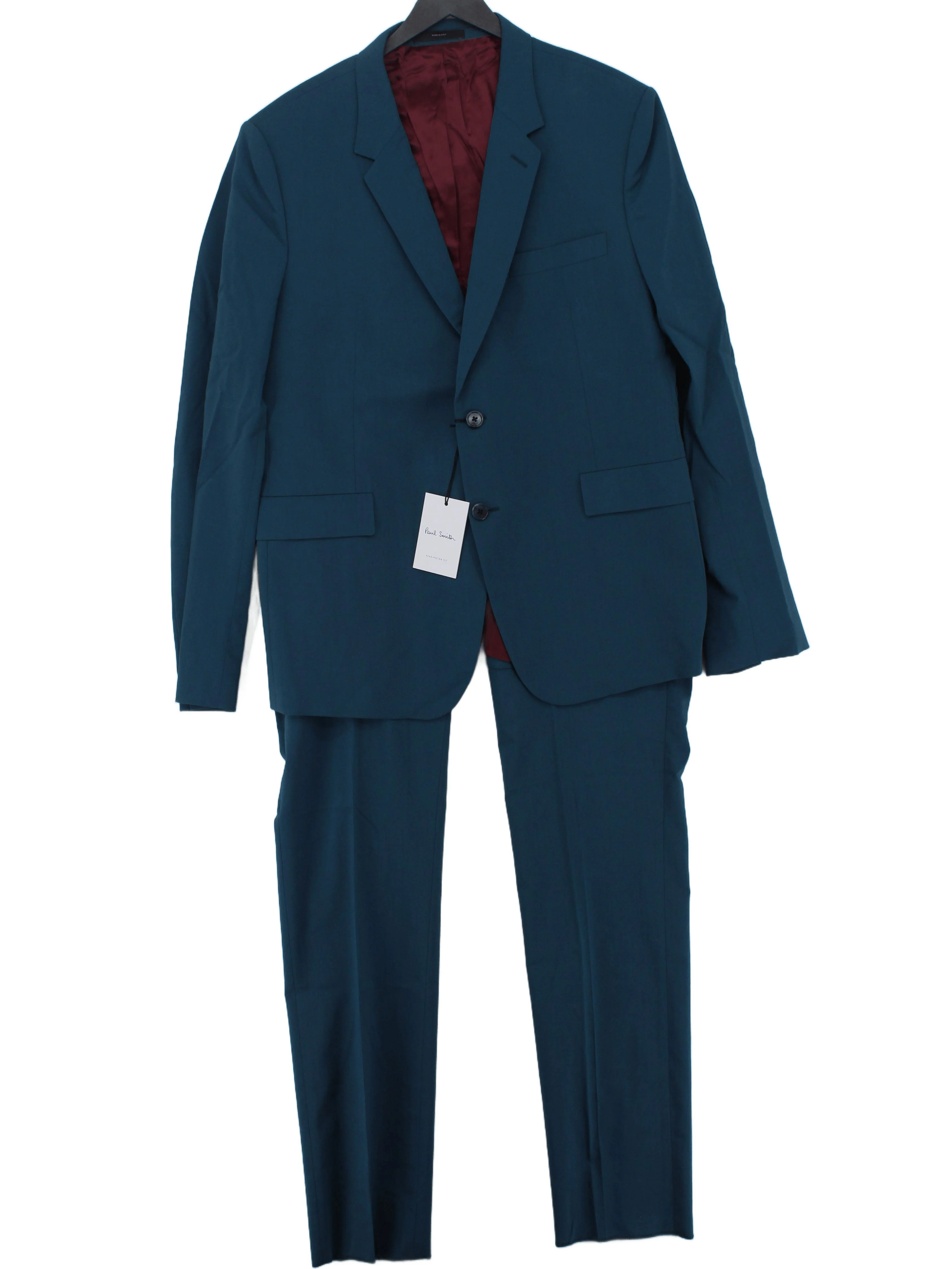 Paul Smith Men's Two Piece Suit Chest: 44 in Blue Wool New with tags