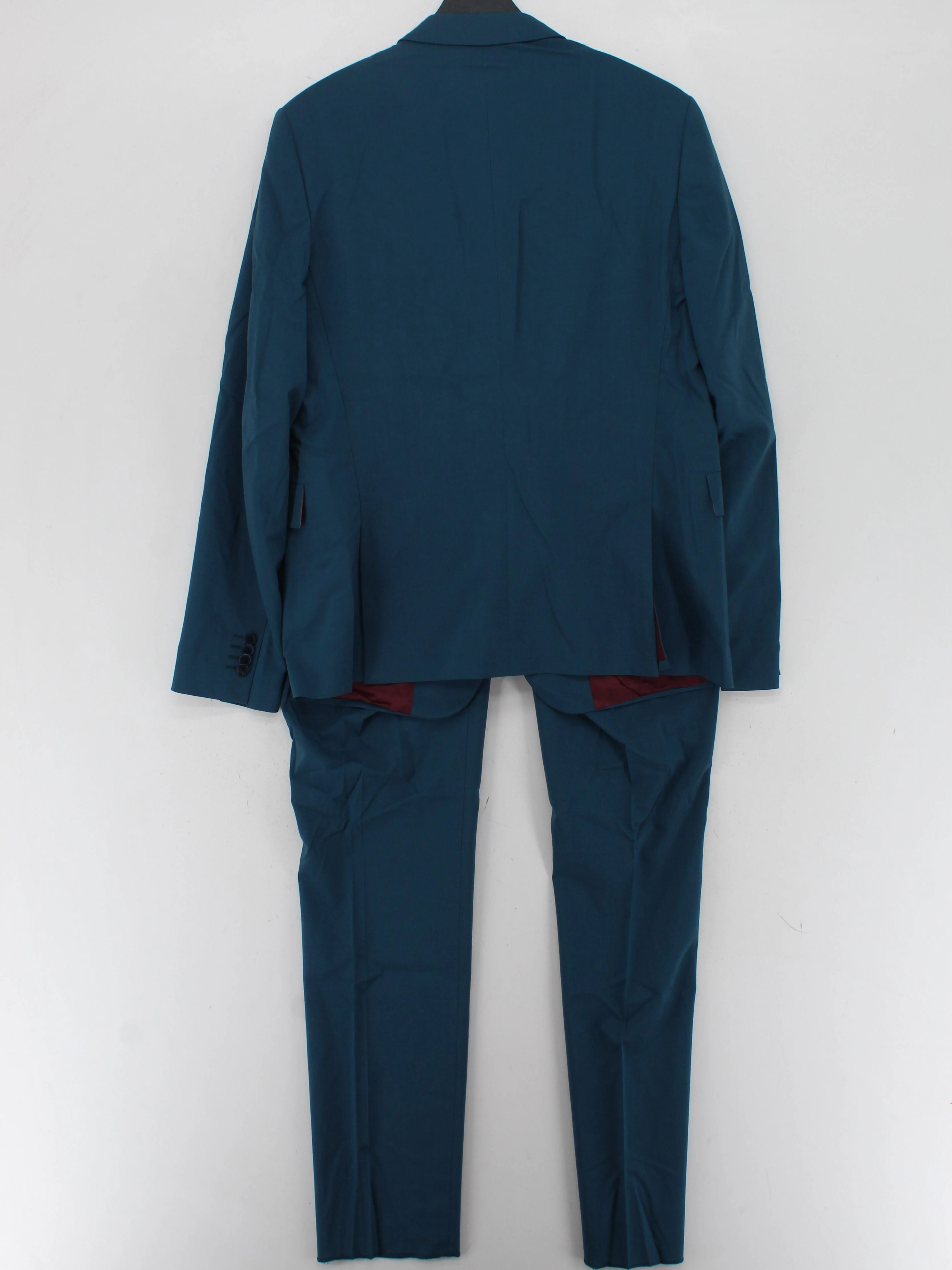 Paul Smith Men's Two Piece Suit Chest: 44 in Blue Wool New with tags - Image 2