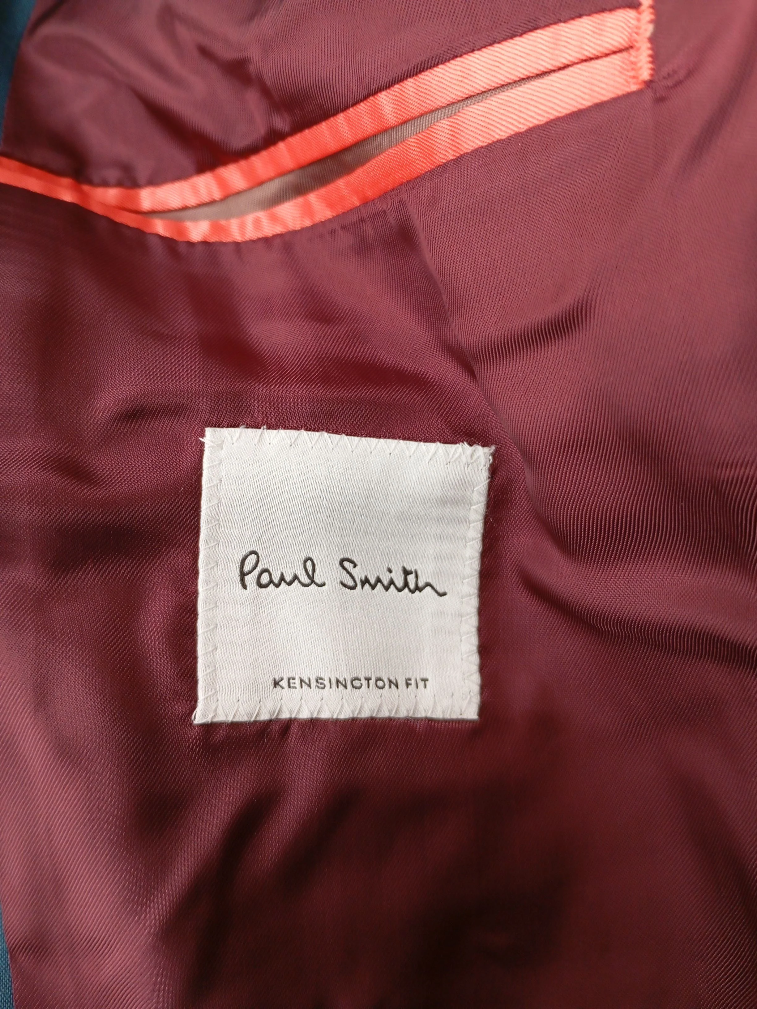 Paul Smith Men's Two Piece Suit Chest: 44 in Blue Wool New with tags - Image 6
