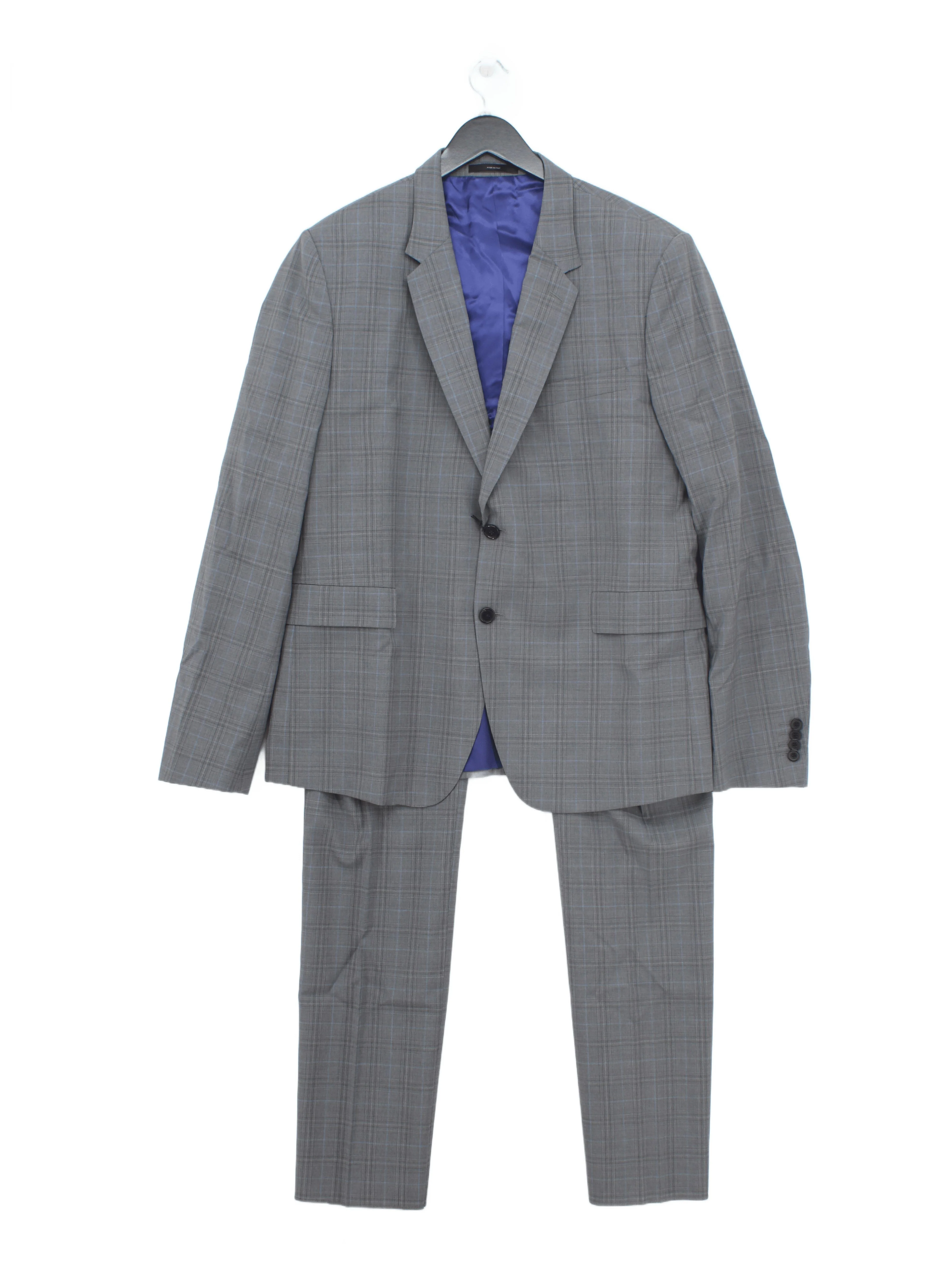 Paul Smith Men's Two Piece Suit Chest: 44 in Grey 100% Wool 2 Piece