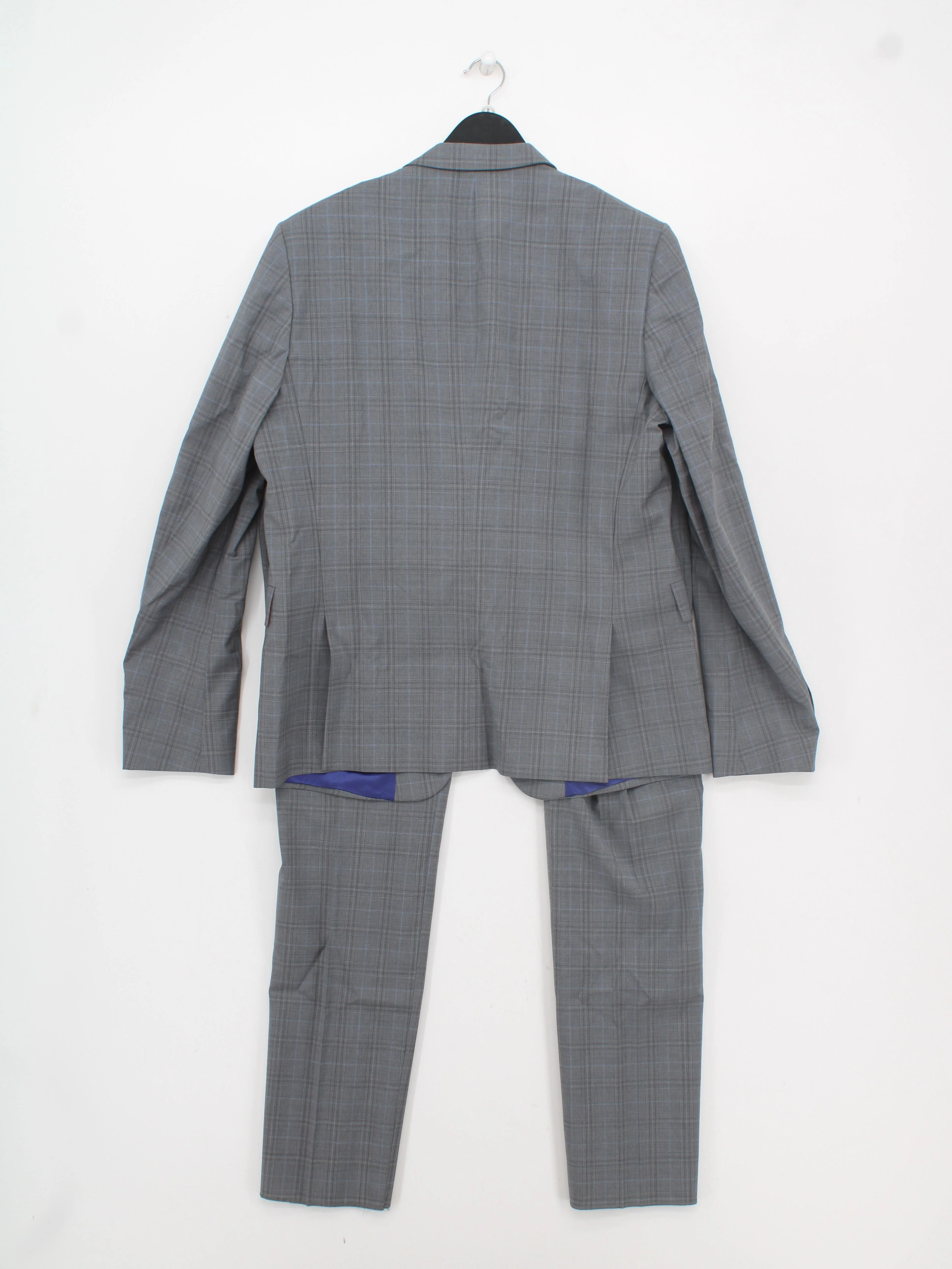 Paul Smith Men's Two Piece Suit Chest: 44 in Grey 100% Wool 2 Piece - Image 2