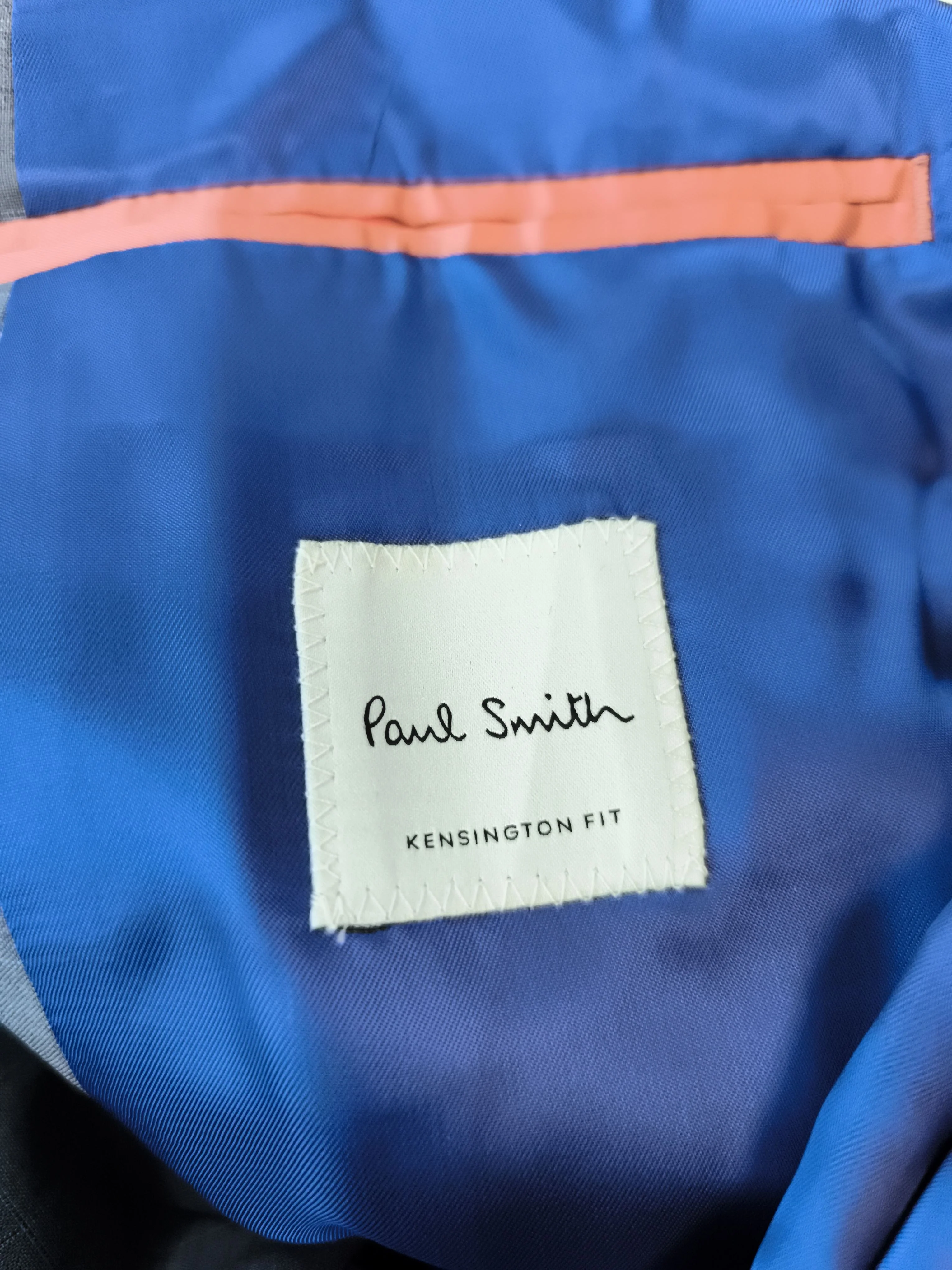 Paul Smith Men's Two Piece Suit Chest: 44 in Grey 100% Wool 2 Piece - Image 7