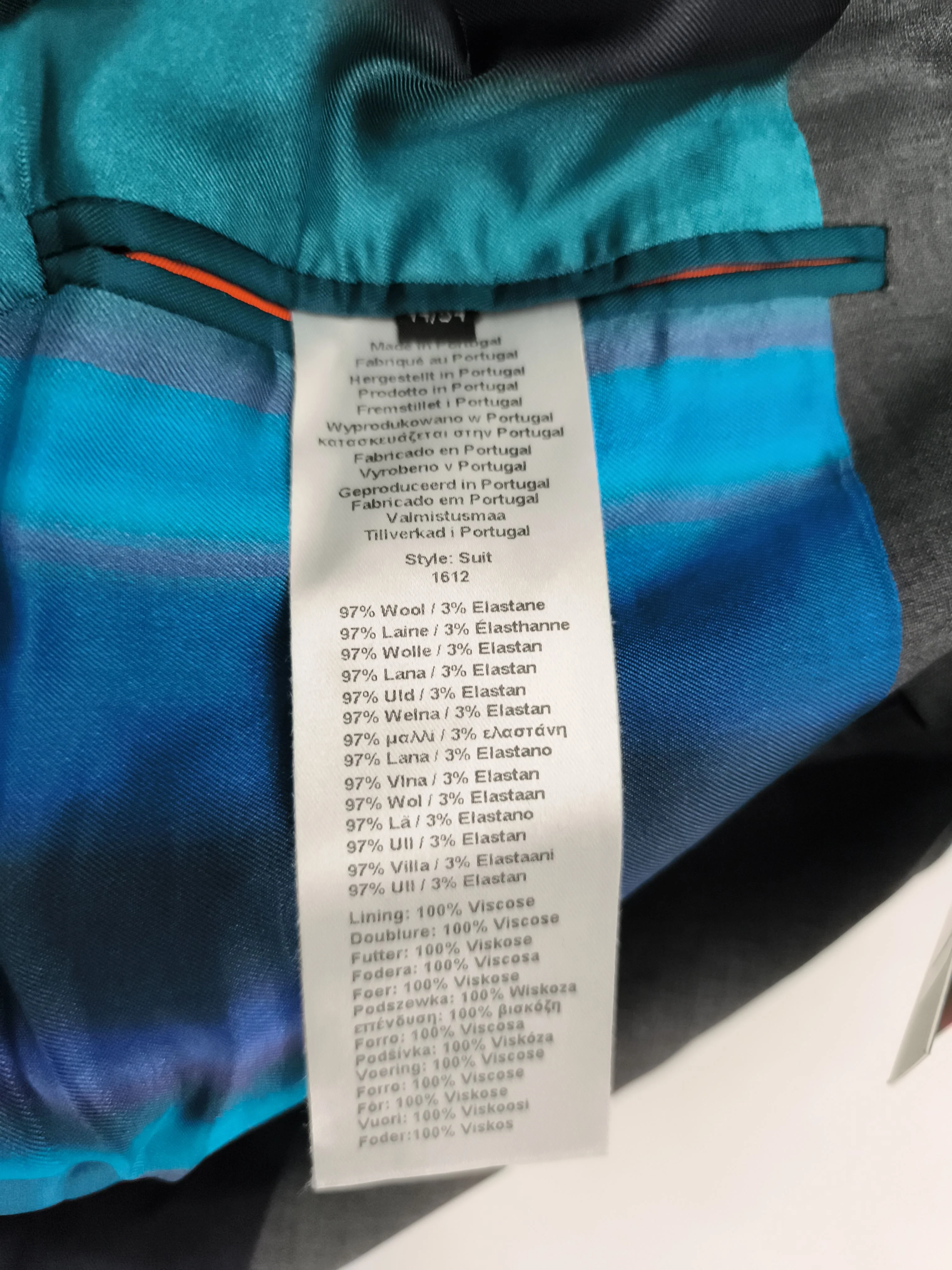 Paul Smith Men's Two Piece Suit Chest: 44 in Grey Wool New with tags - Image 7