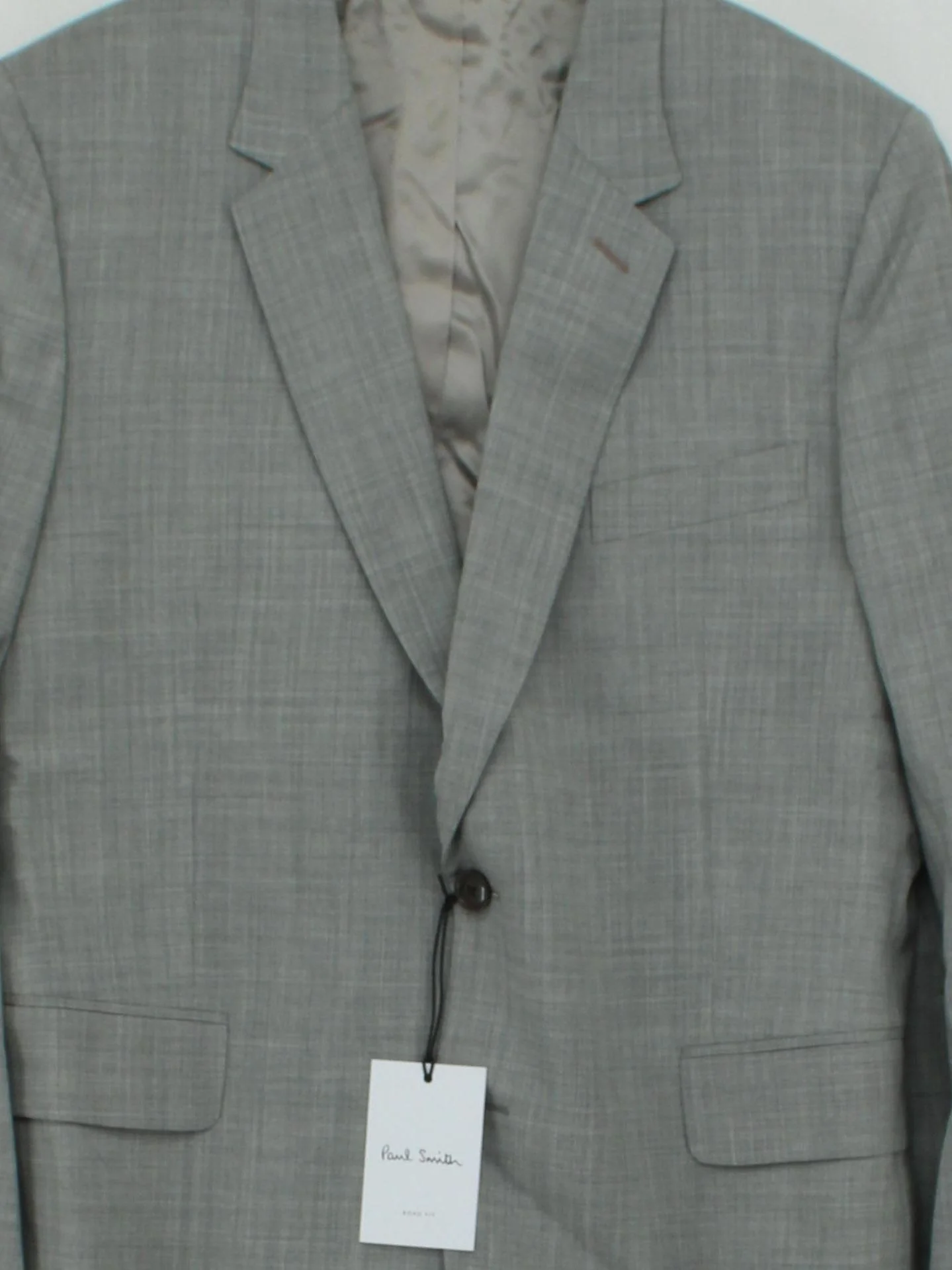 Paul Smith Men's Two Piece Suit Chest: 44 in Grey Wool New with tags - Image 3