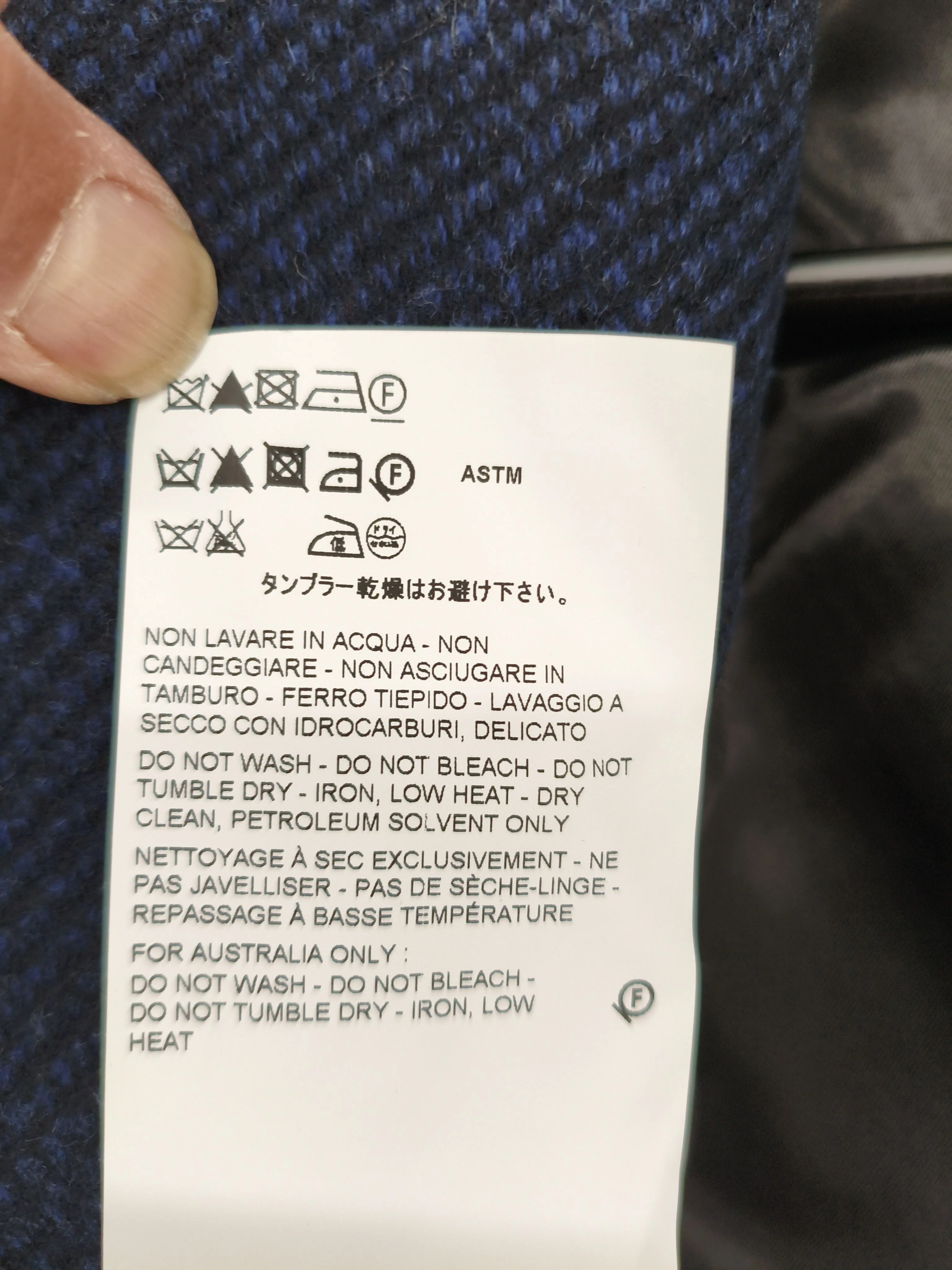 Paul Smith Overcoat jacket blue RRP £975 - Image 6