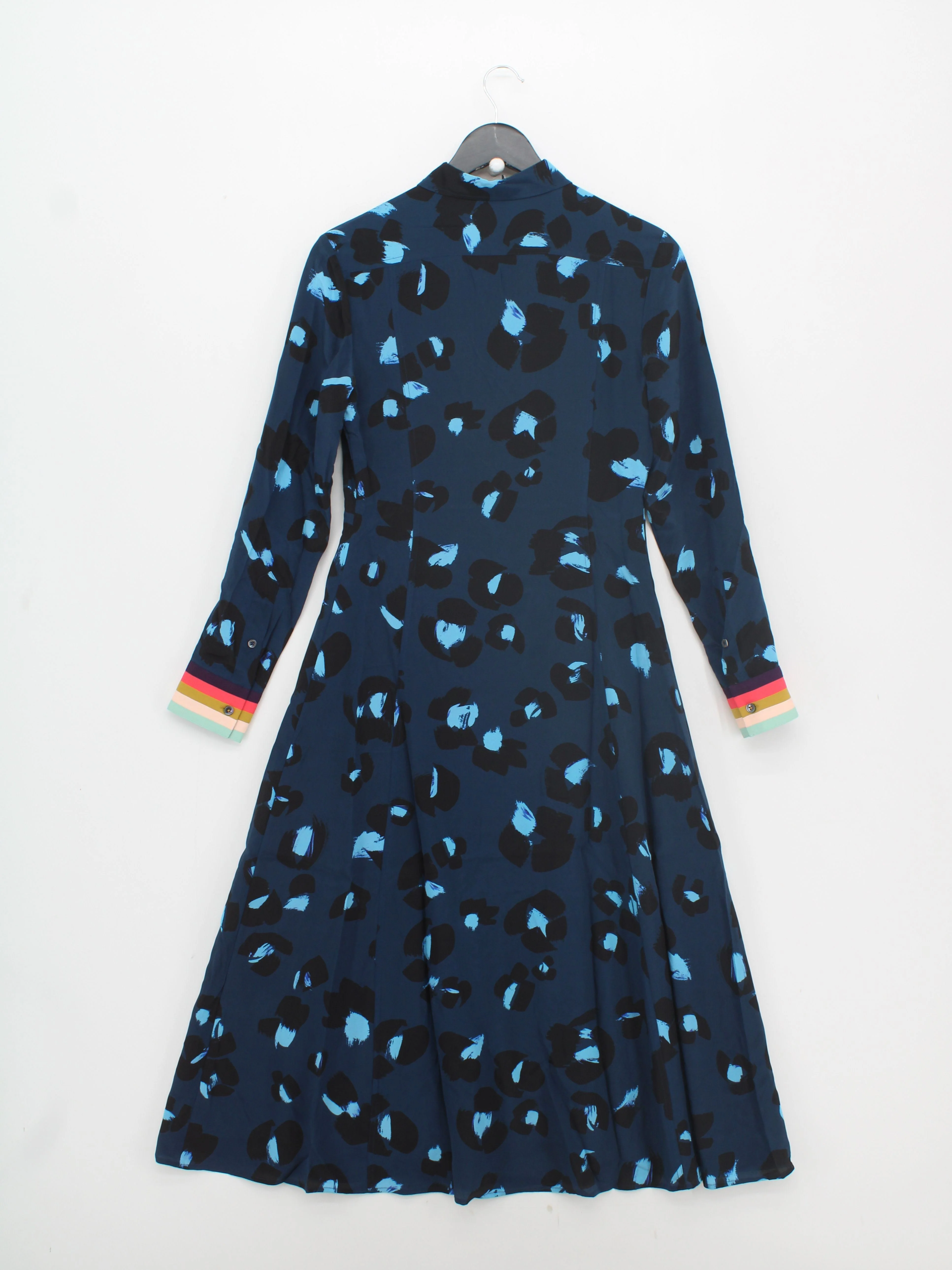 Paul Smith Shirt Midi Dress M in Blue RRP £420 - Image 2