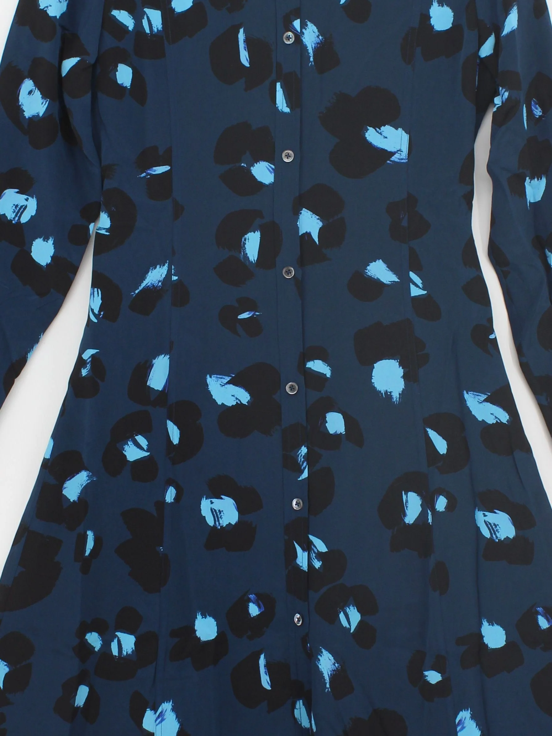 Paul Smith Shirt Midi Dress M in Blue RRP £420 - Image 3