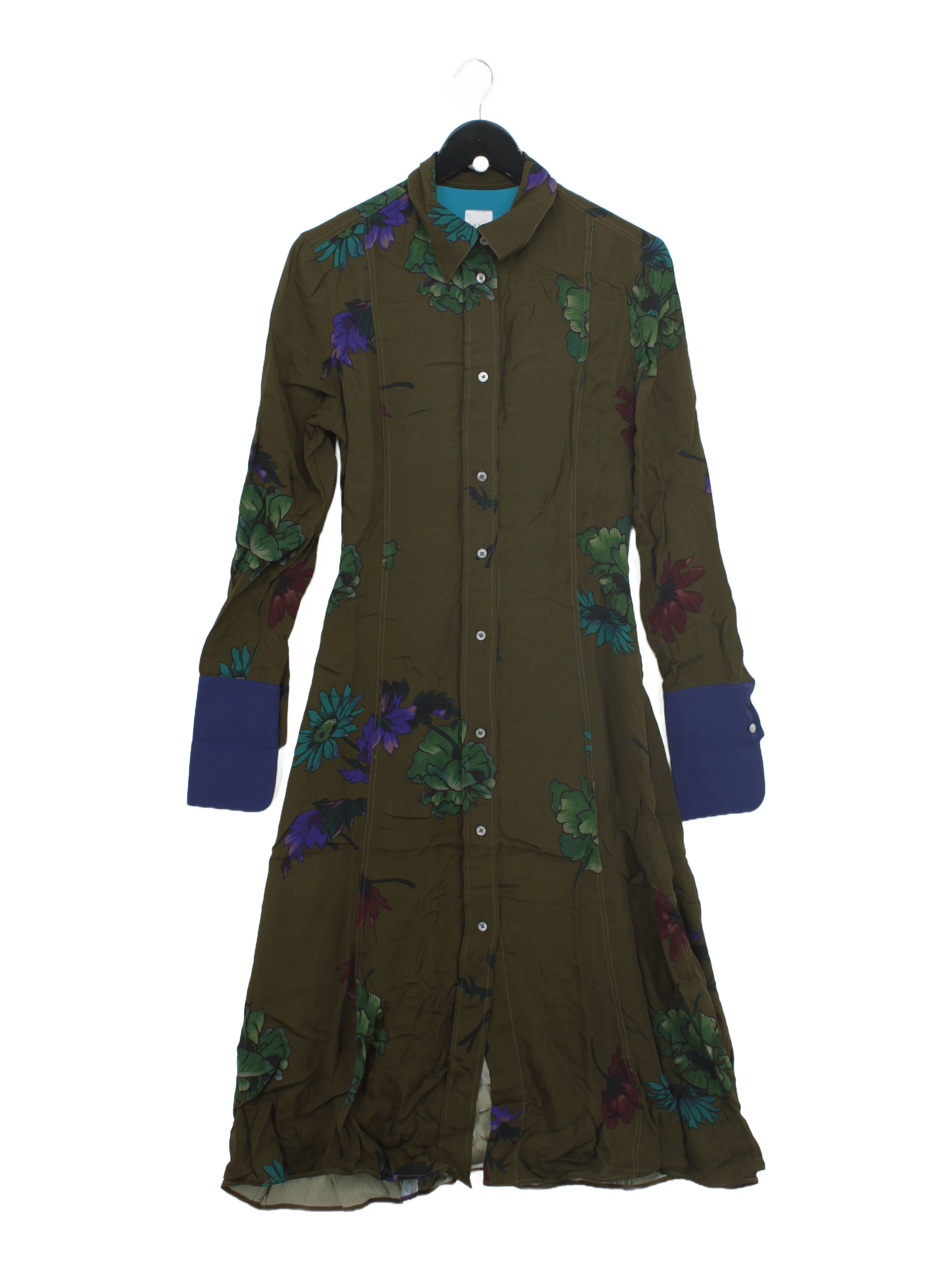 Paul Smith Shirt Midi Dress UK12 in Green RRP £420