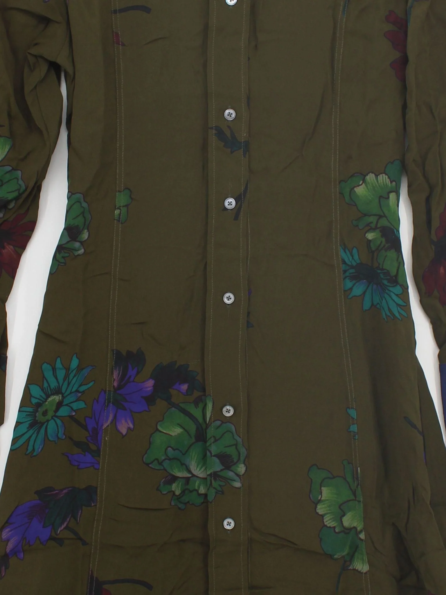 Paul Smith Shirt Midi Dress UK12 in Green RRP £420 - Image 3