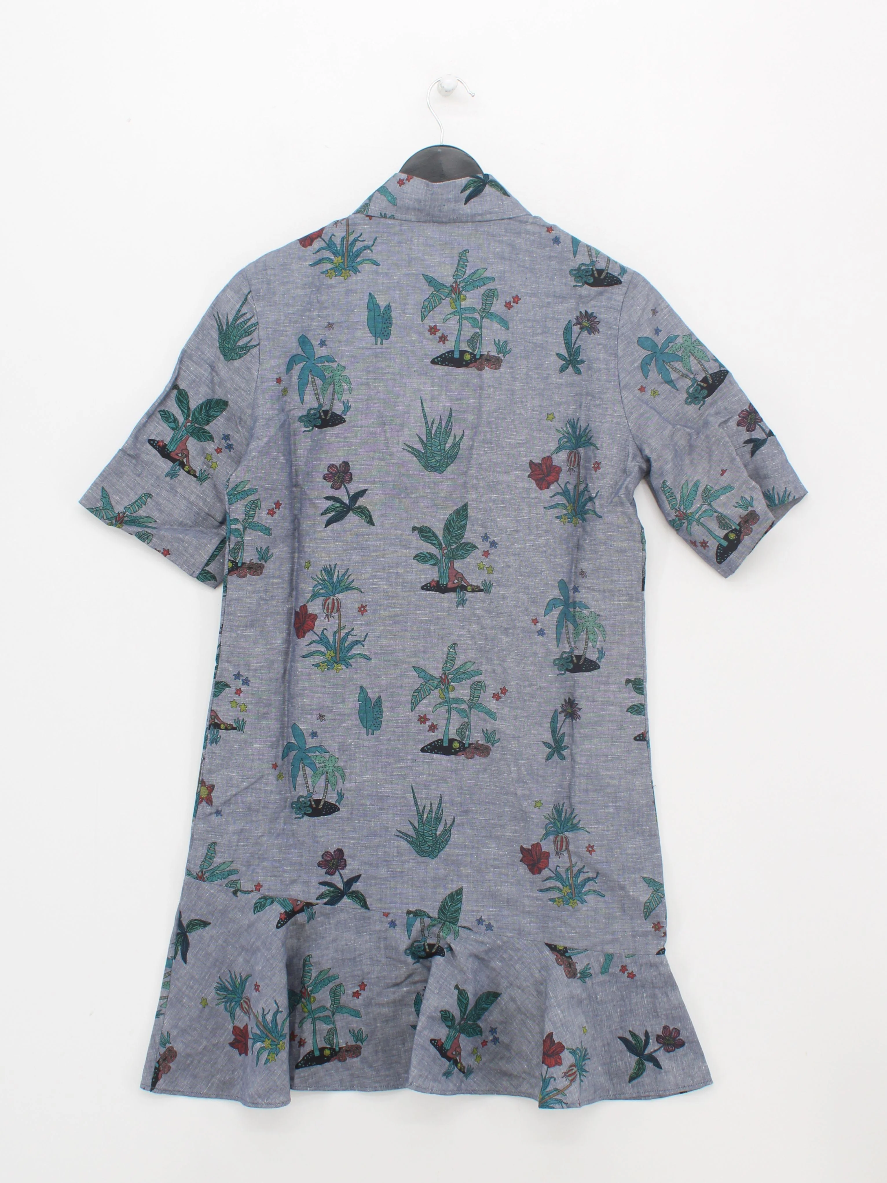 Paul Smith Shirt Mini Dress S in Grey RRP £420 - Image 2