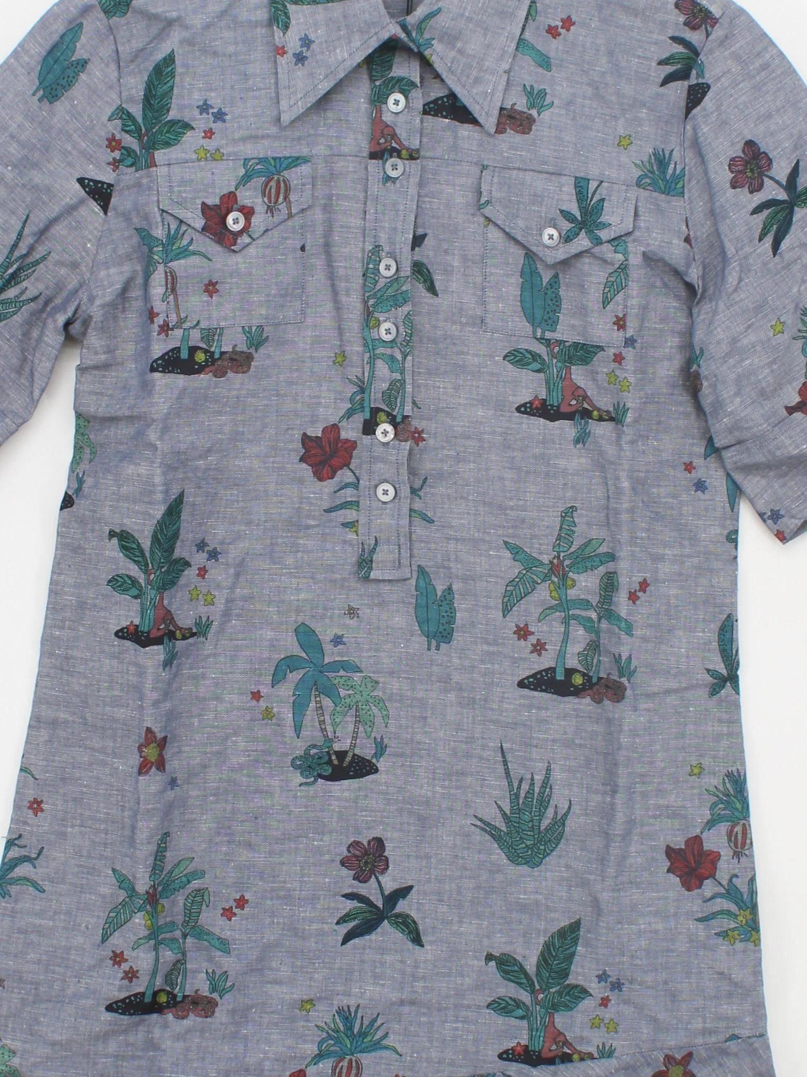 Paul Smith Shirt Mini Dress S in Grey RRP £420 - Image 3
