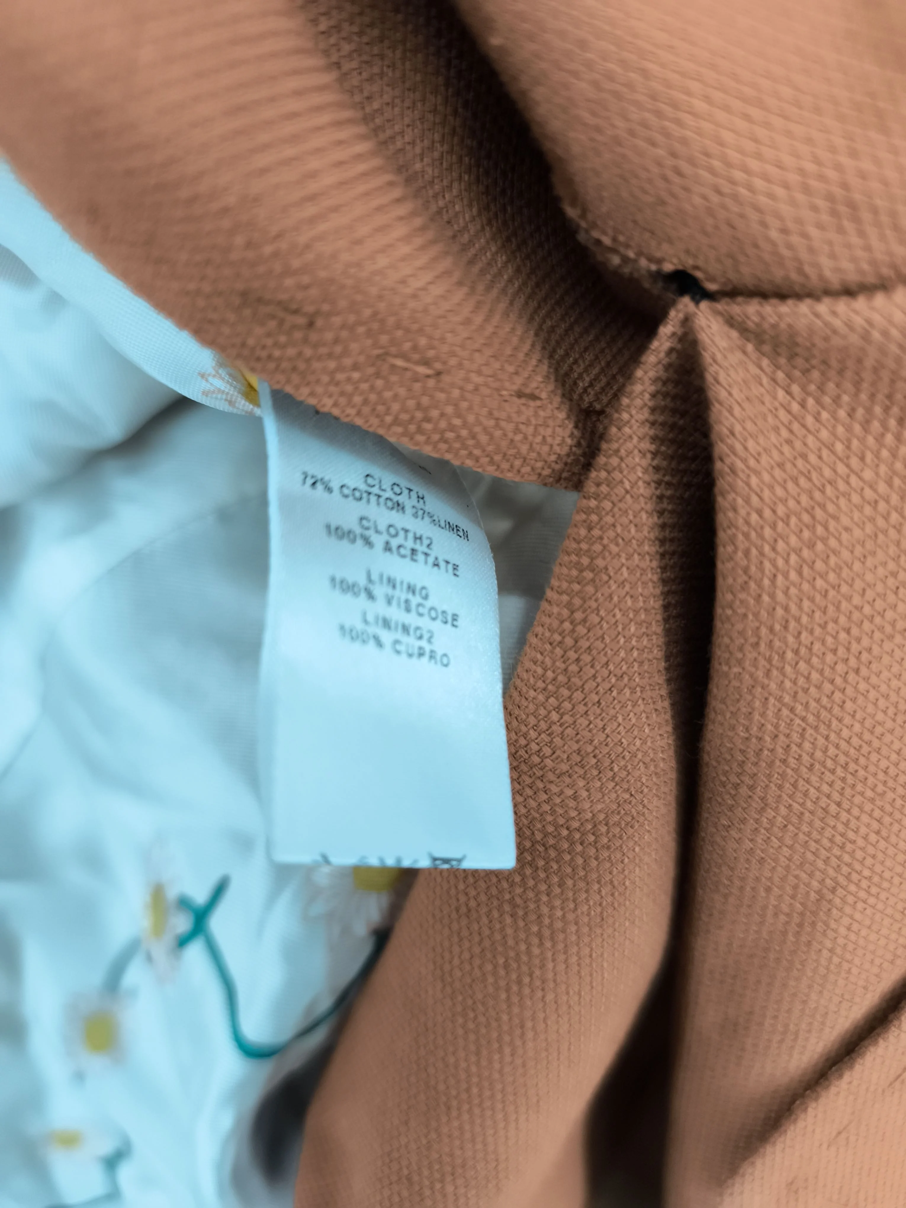 Paul Smith Women's Blazer Chest: 40 in Tan Cotton New with tags - Image 6