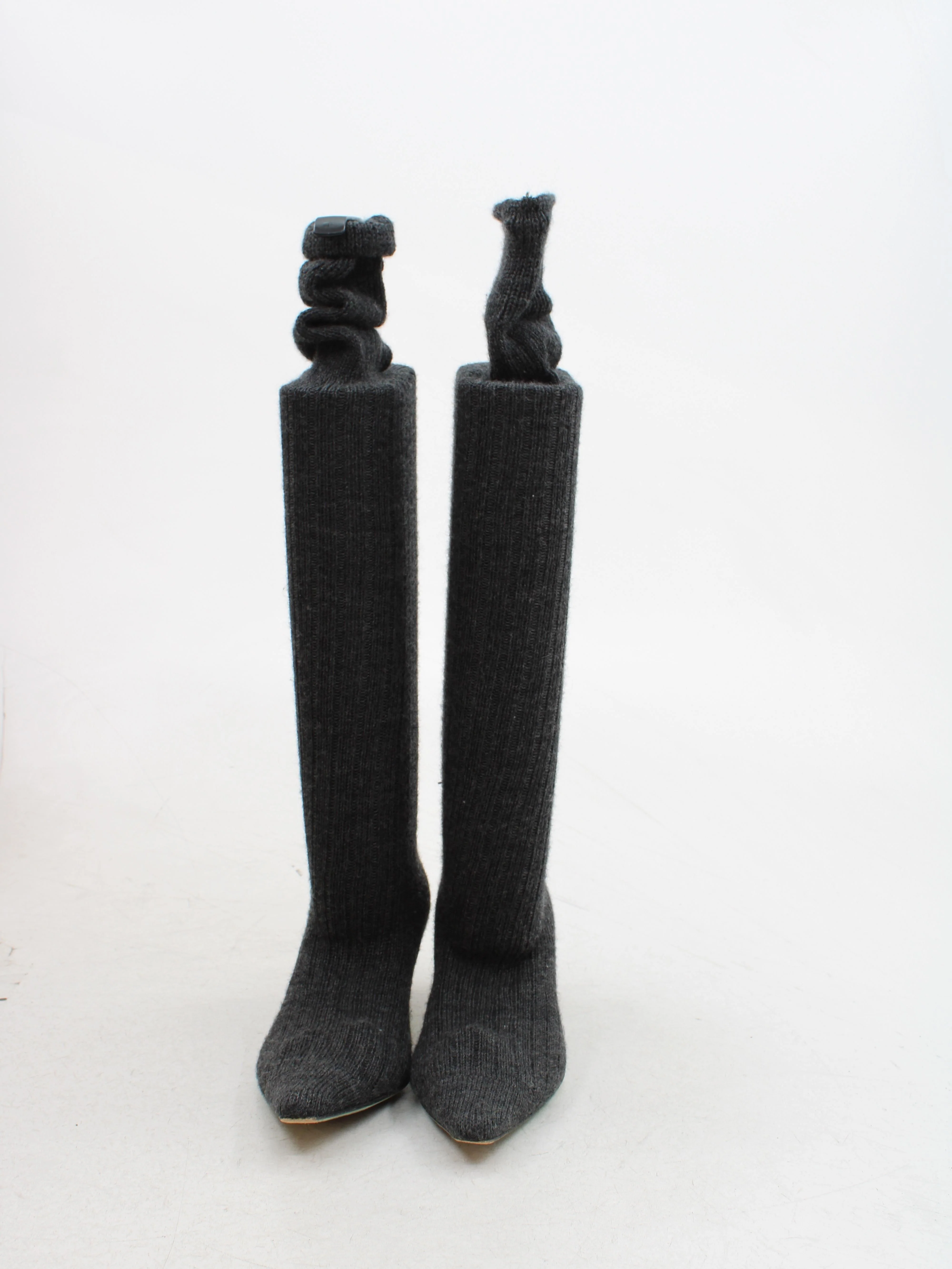 Paul Smith Women's Boots UK 6 Grey 100% Leather Platform - Image 2