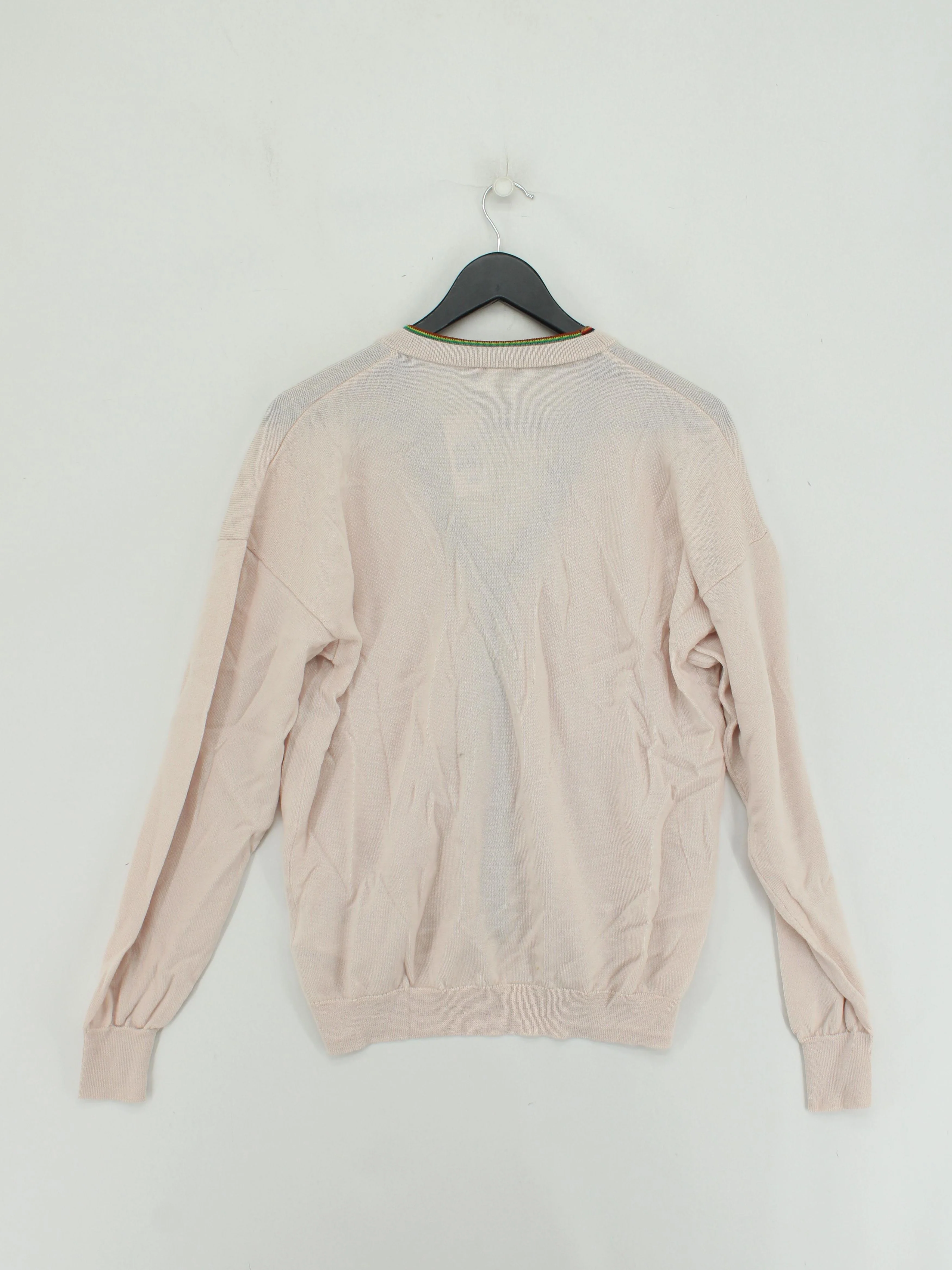 Paul Smith Women's Cardigan L Pink 100% Wool V-Neck Cardigan - Image 2